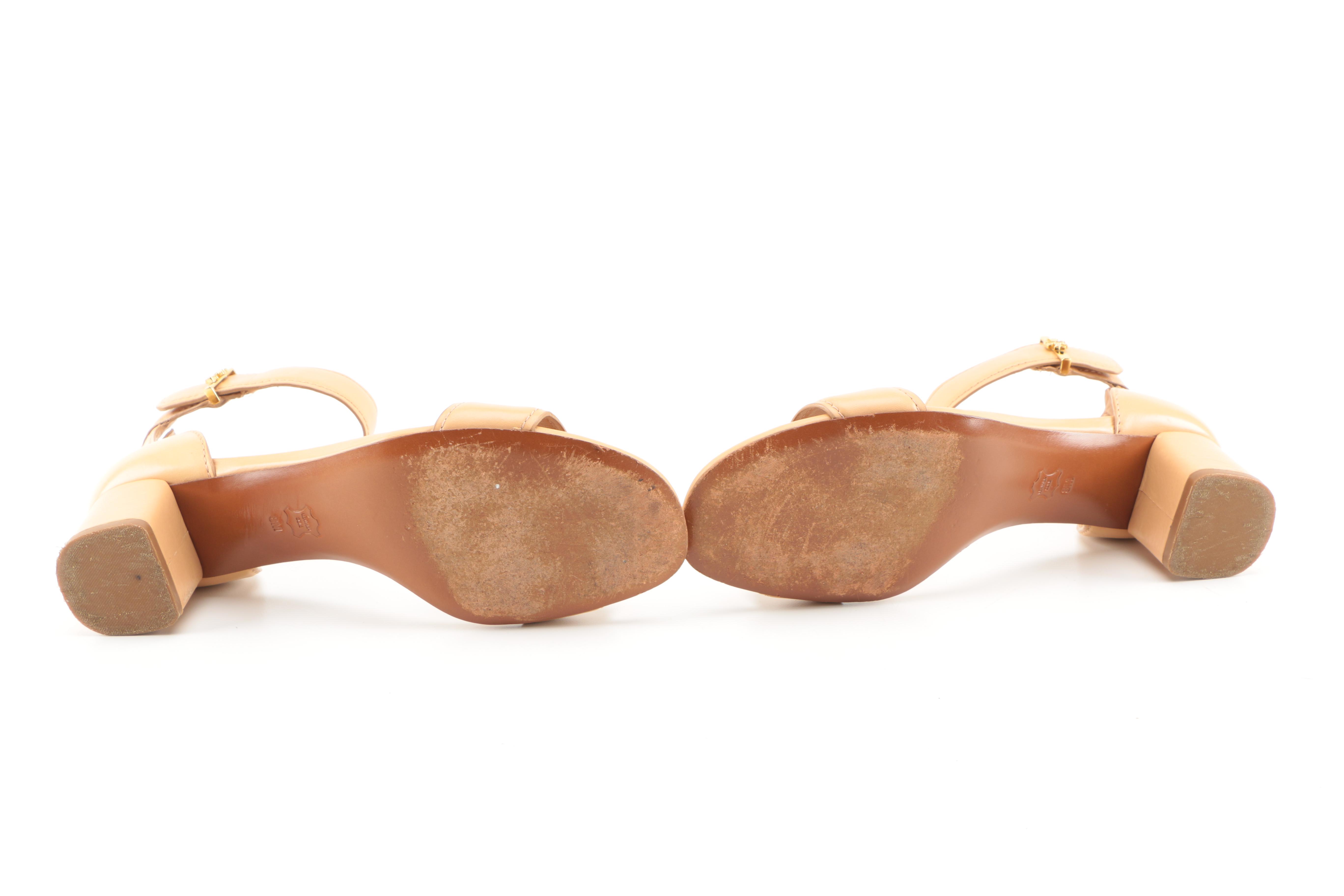 Tory Burch Chunky Heel Sandals