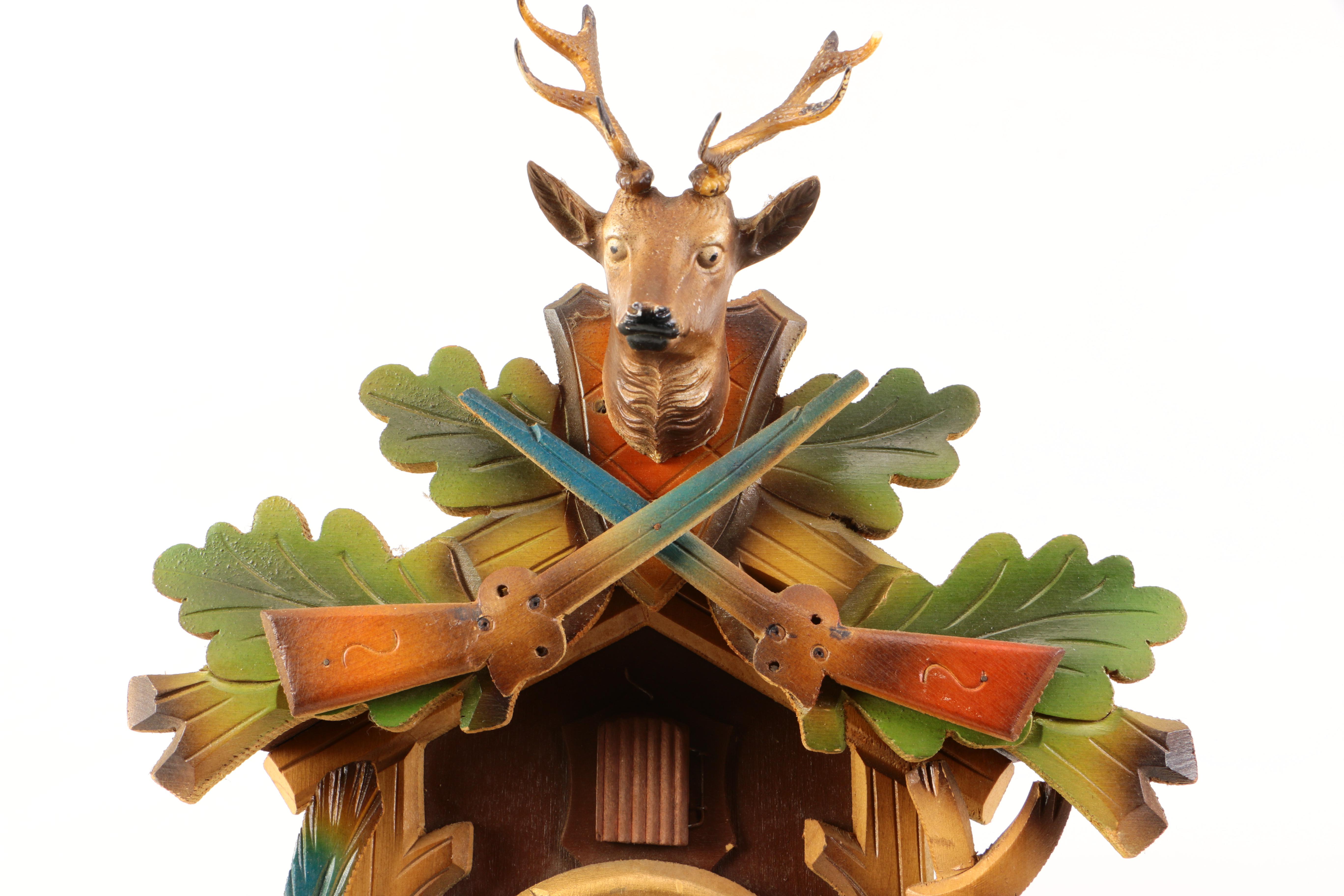 German Made Cuckoo Clock with E. Schmeckenbecher Movement