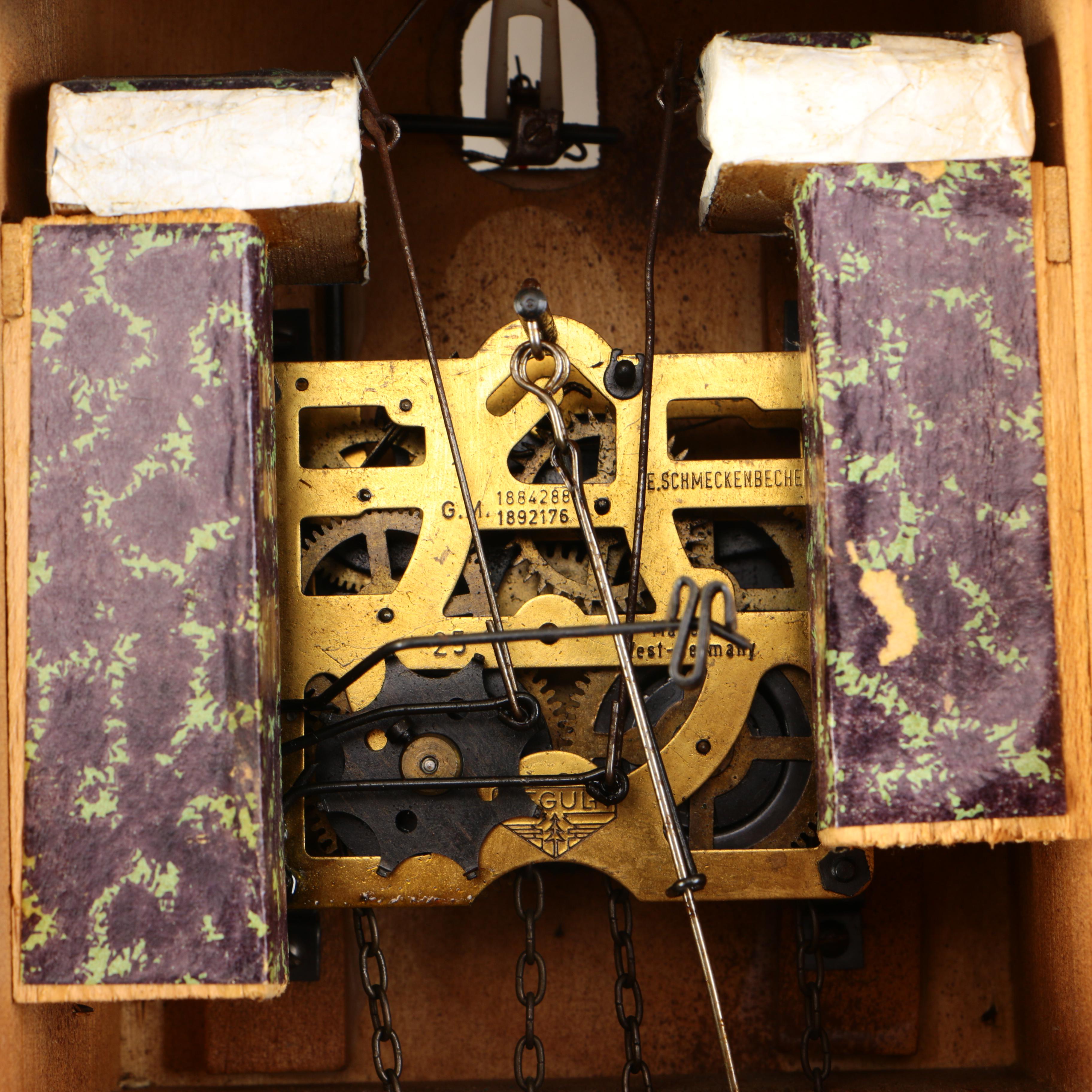 German Made Cuckoo Clock with E. Schmeckenbecher Movement