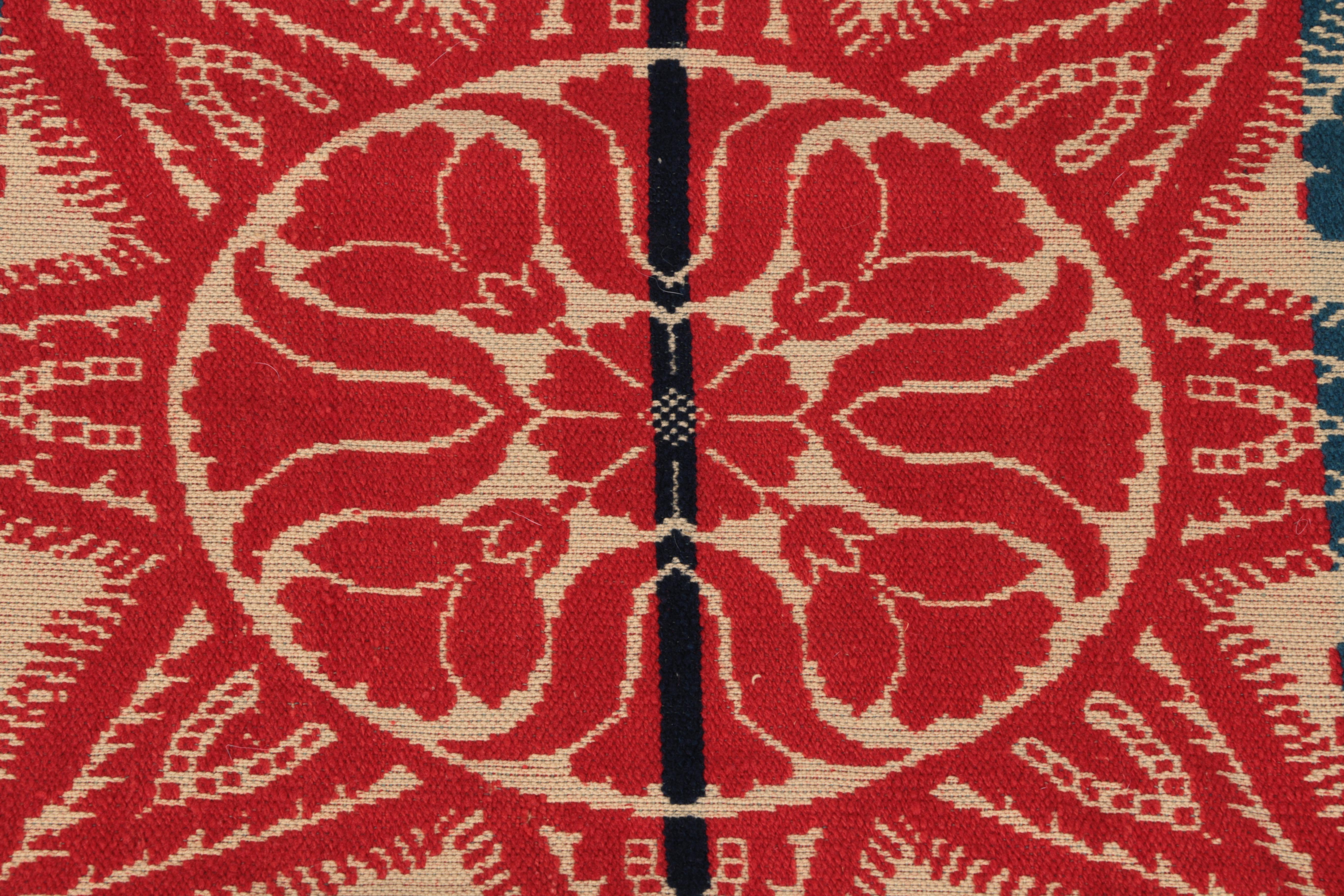 Antique Emanuel Meily Hand-Loomed Coverlet