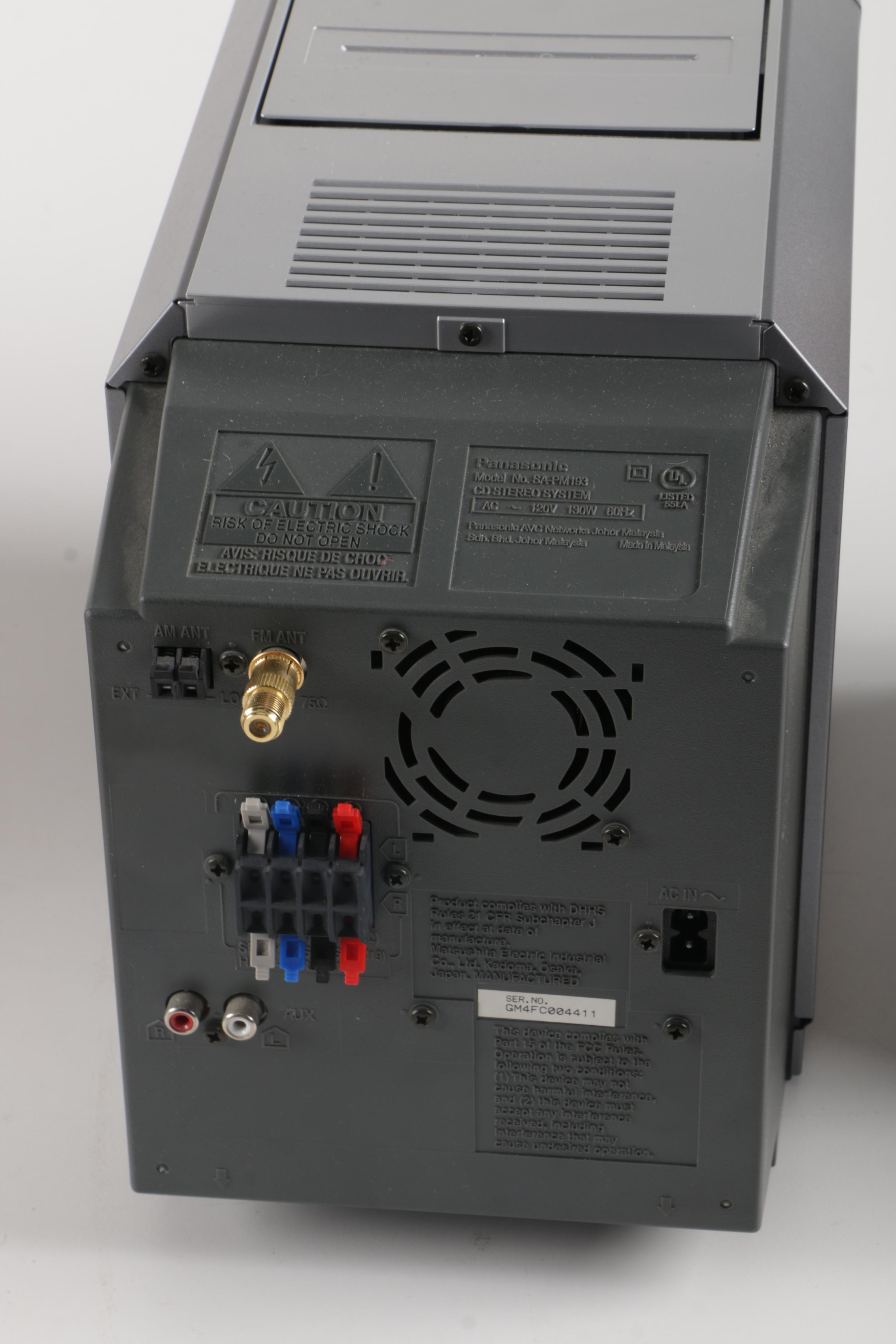 Panasonic CD Stereo System