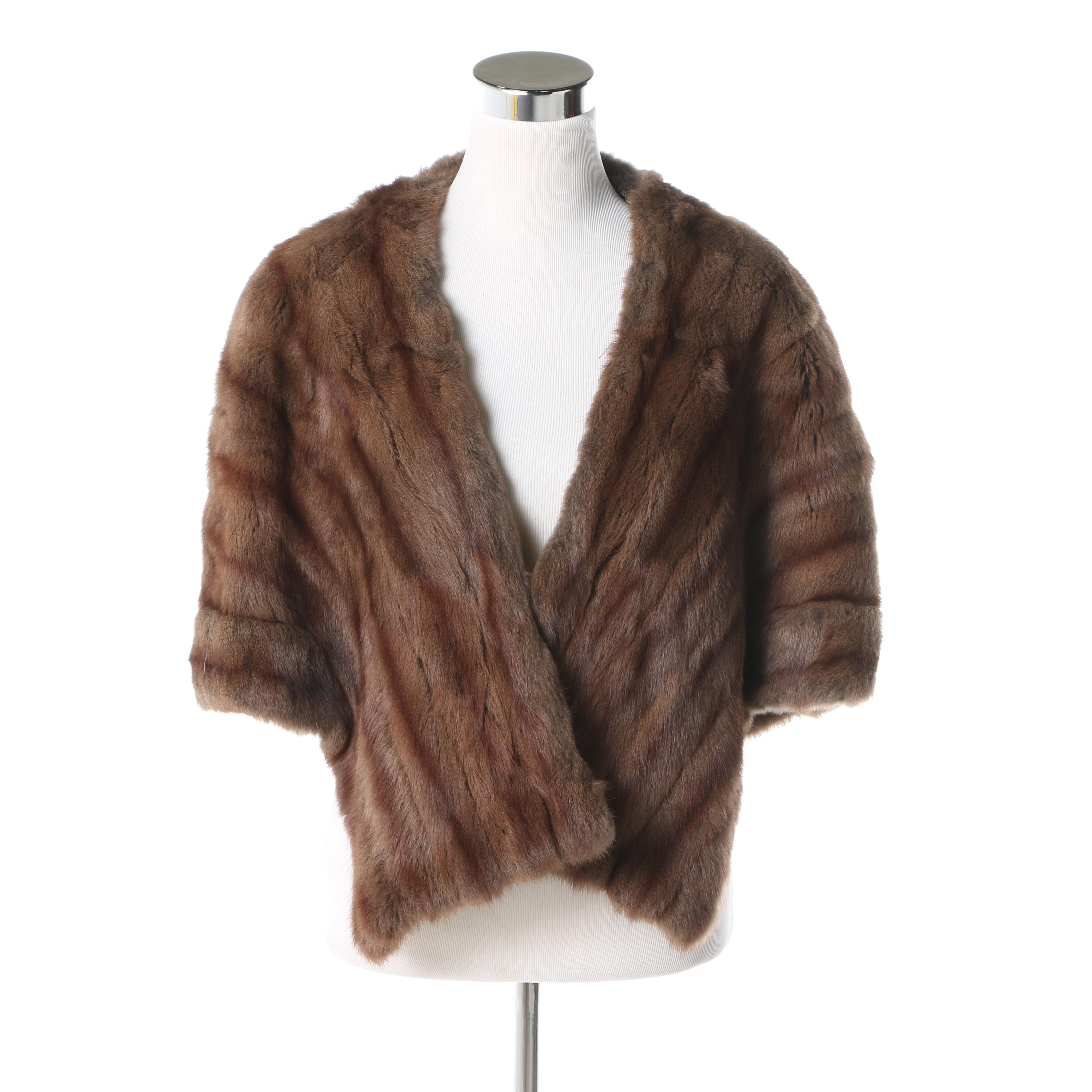 Vintage Furs By Hahn Rabbit Fur Stole