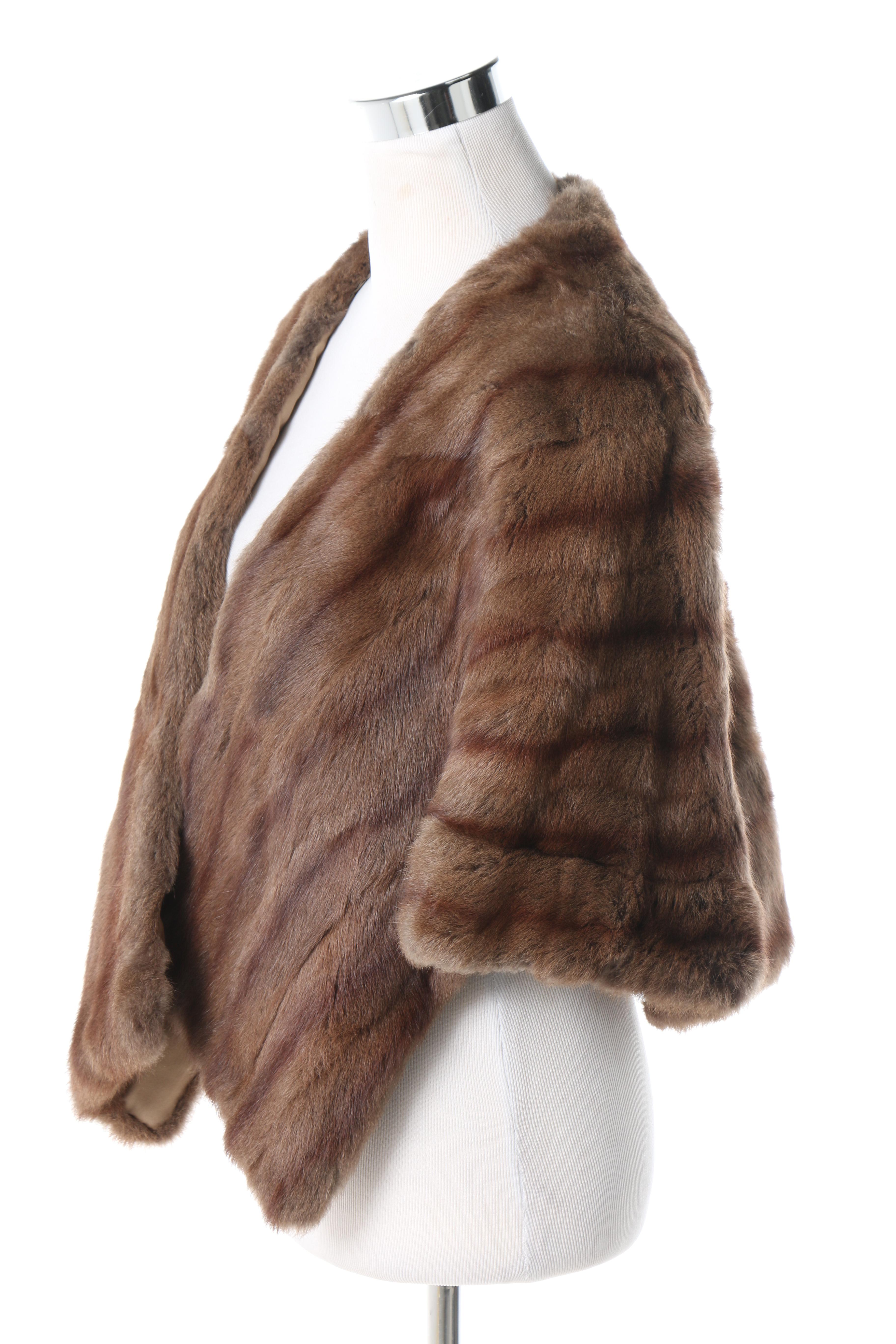 Vintage Furs By Hahn Rabbit Fur Stole