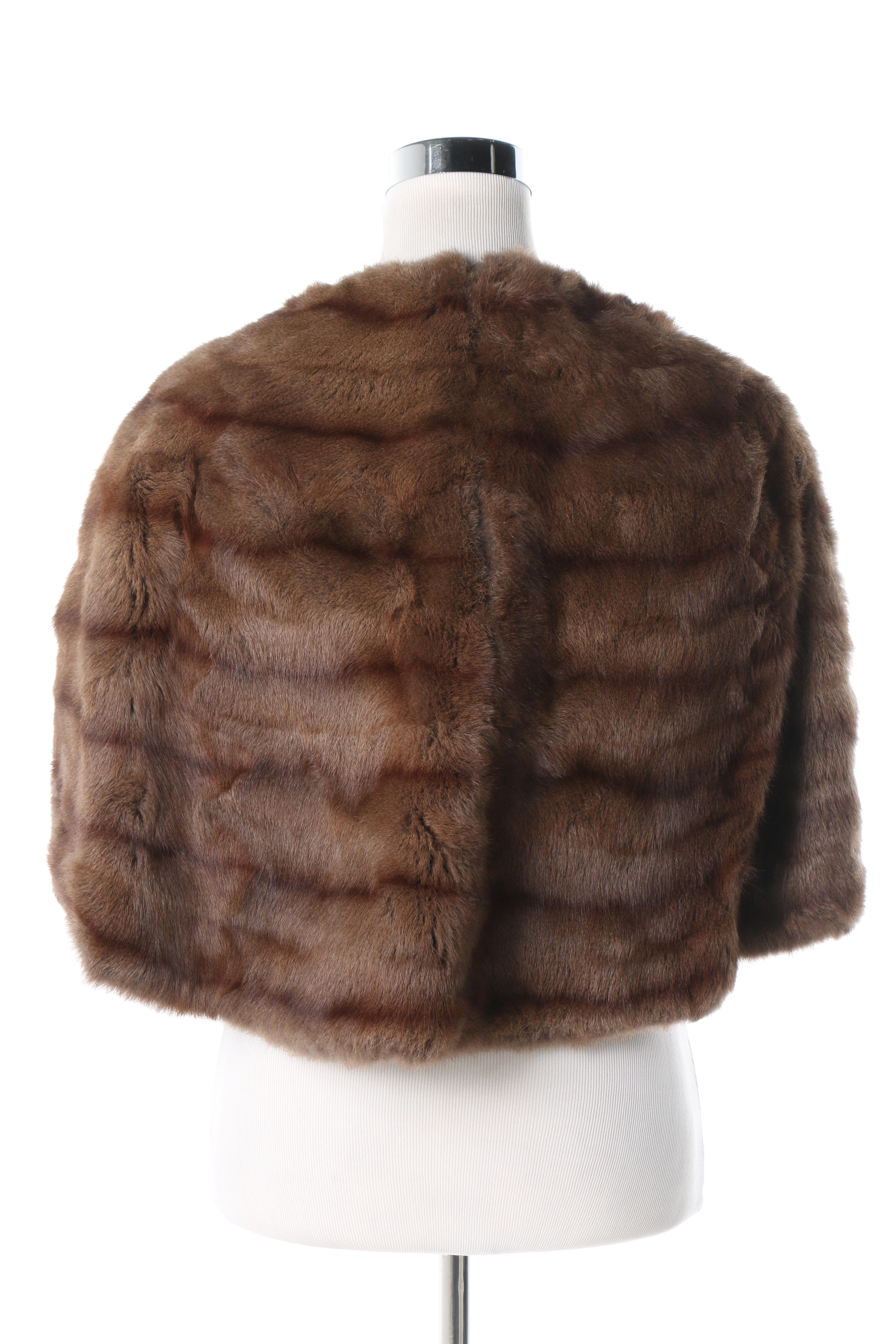 Vintage Furs By Hahn Rabbit Fur Stole