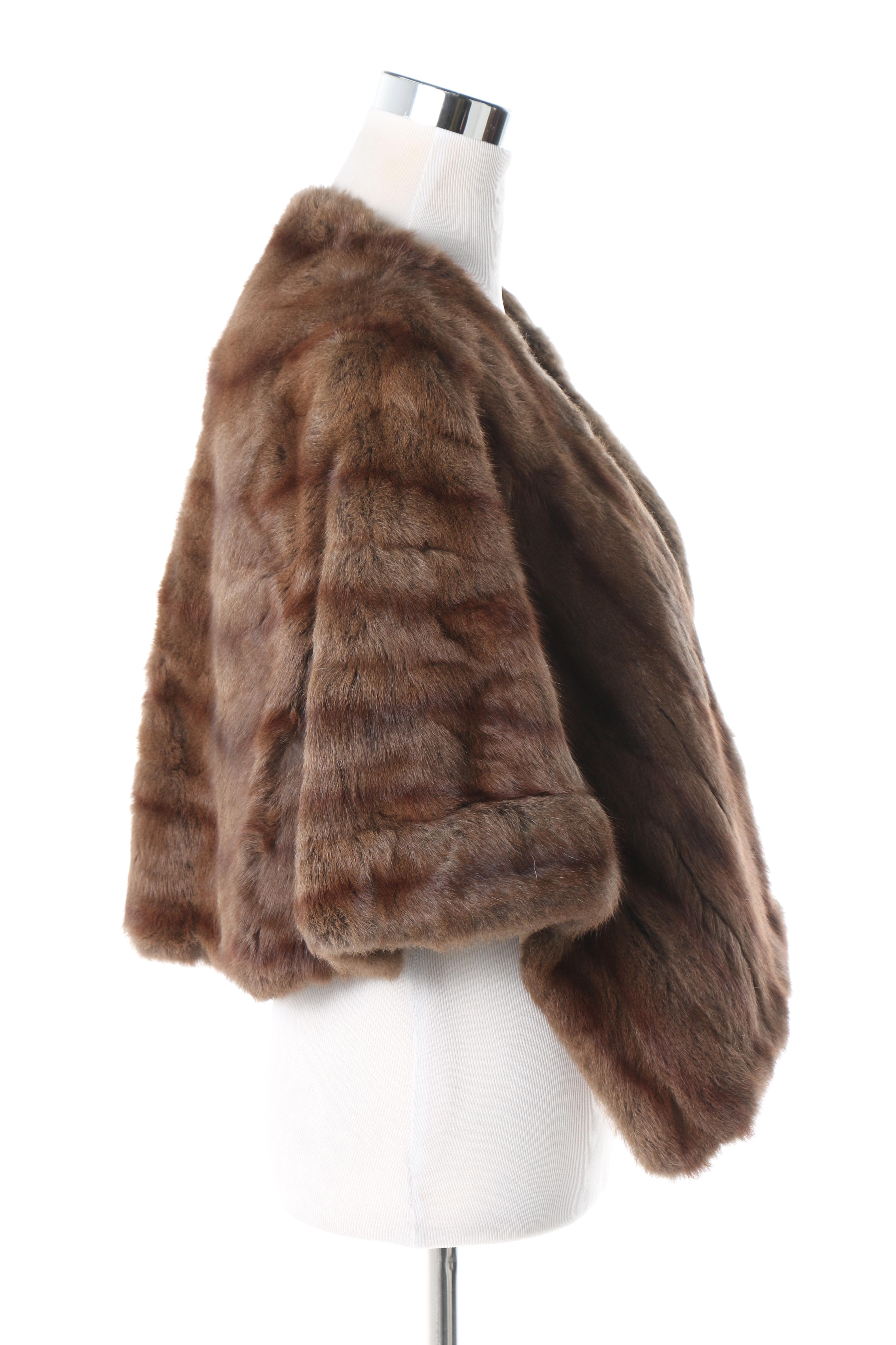 Vintage Furs By Hahn Rabbit Fur Stole