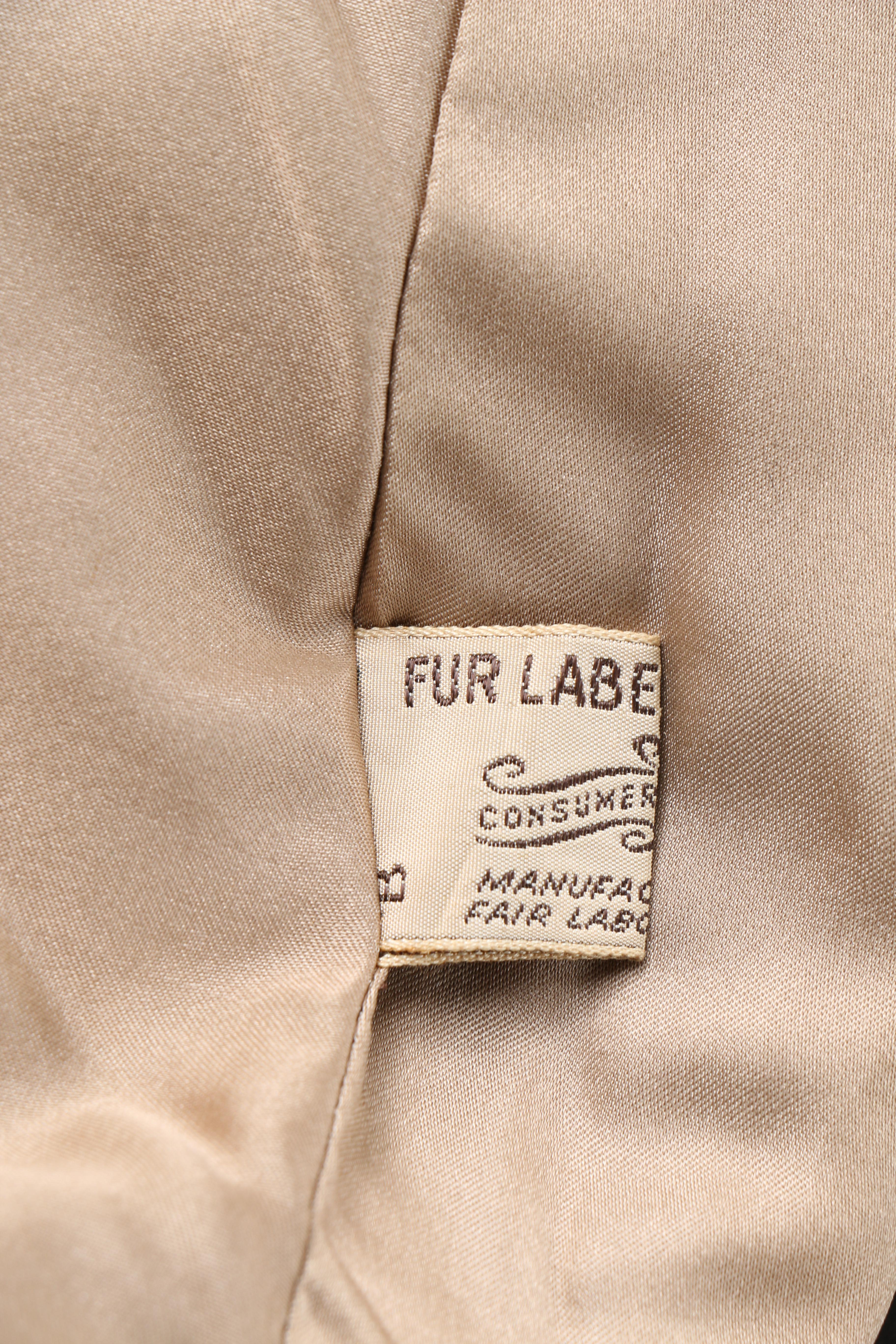 Vintage Furs By Hahn Rabbit Fur Stole