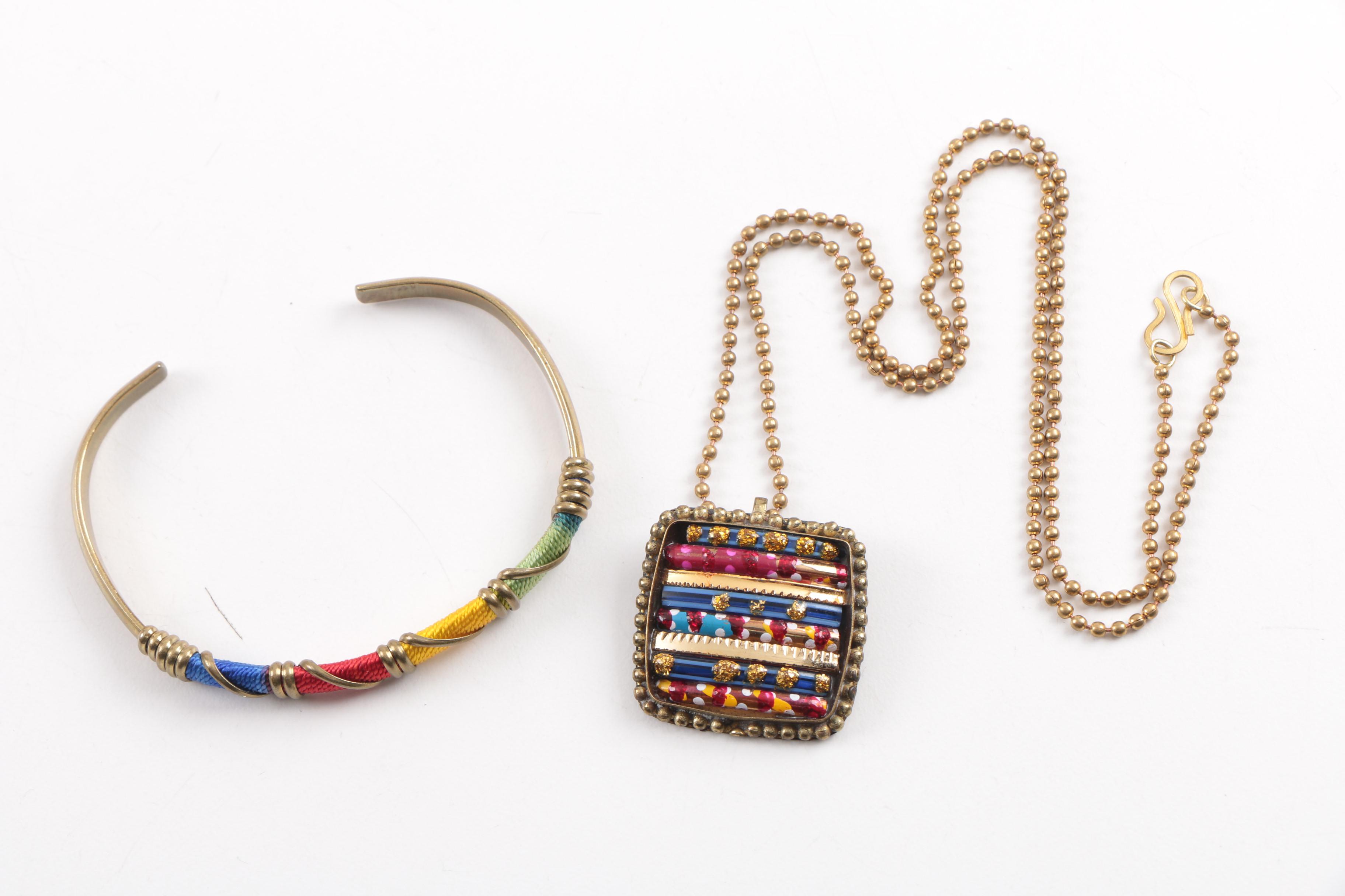 Colorful Costume Jewelry Including Beaded Necklaces