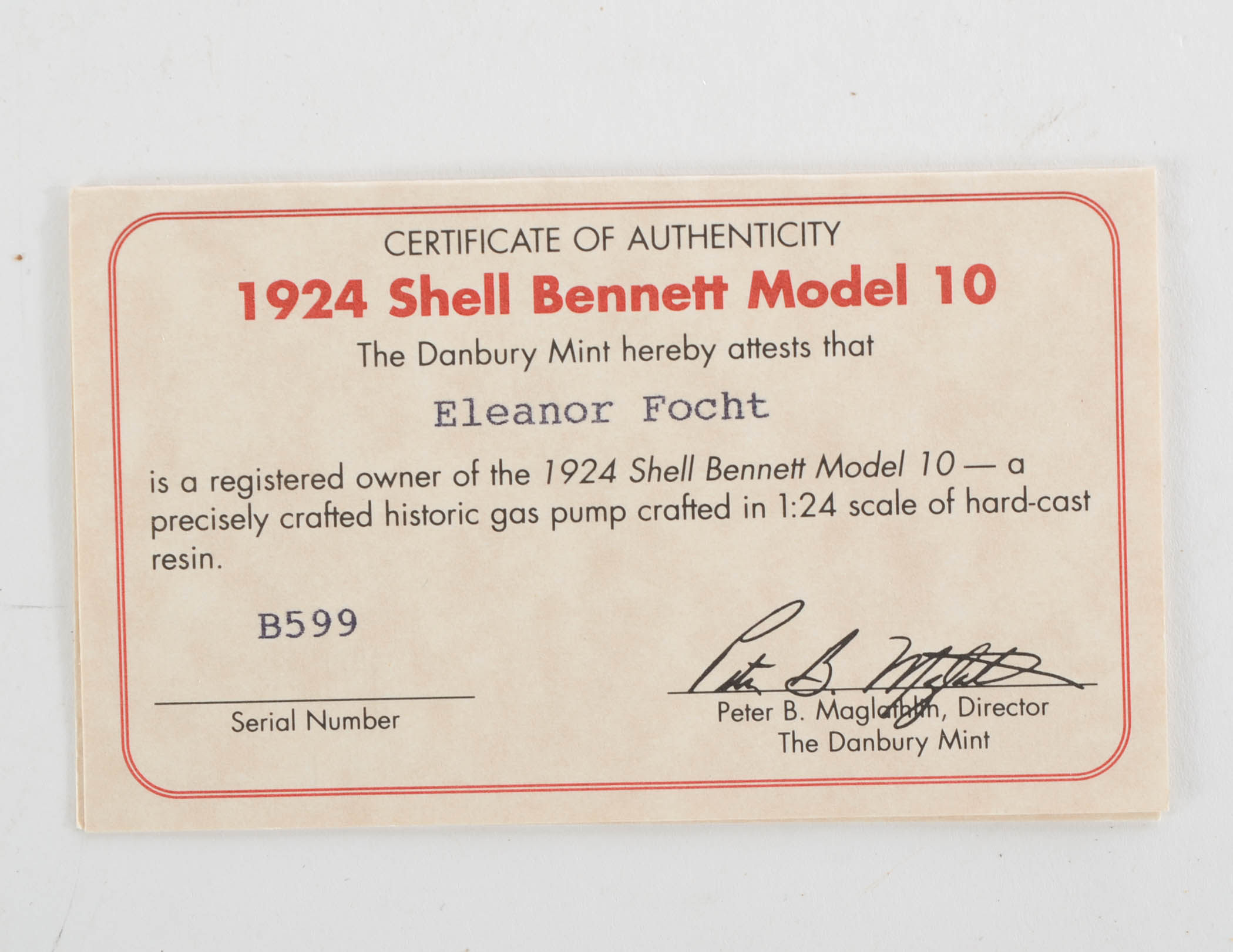 Collection of Danbury Mint Die Cast Replica Gas Pumps