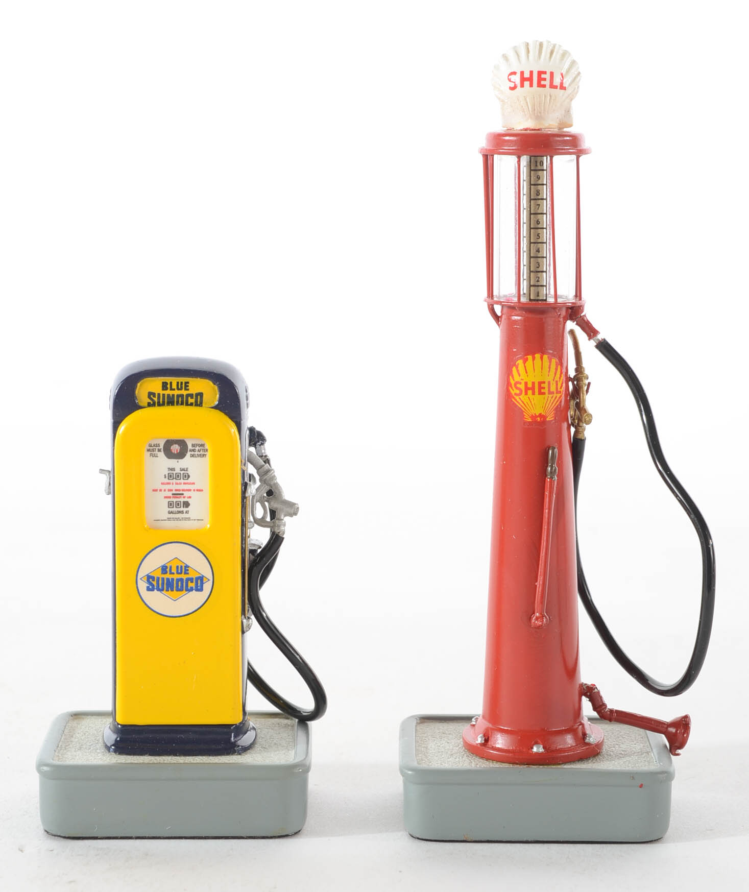 Collection of Danbury Mint Die Cast Replica Gas Pumps