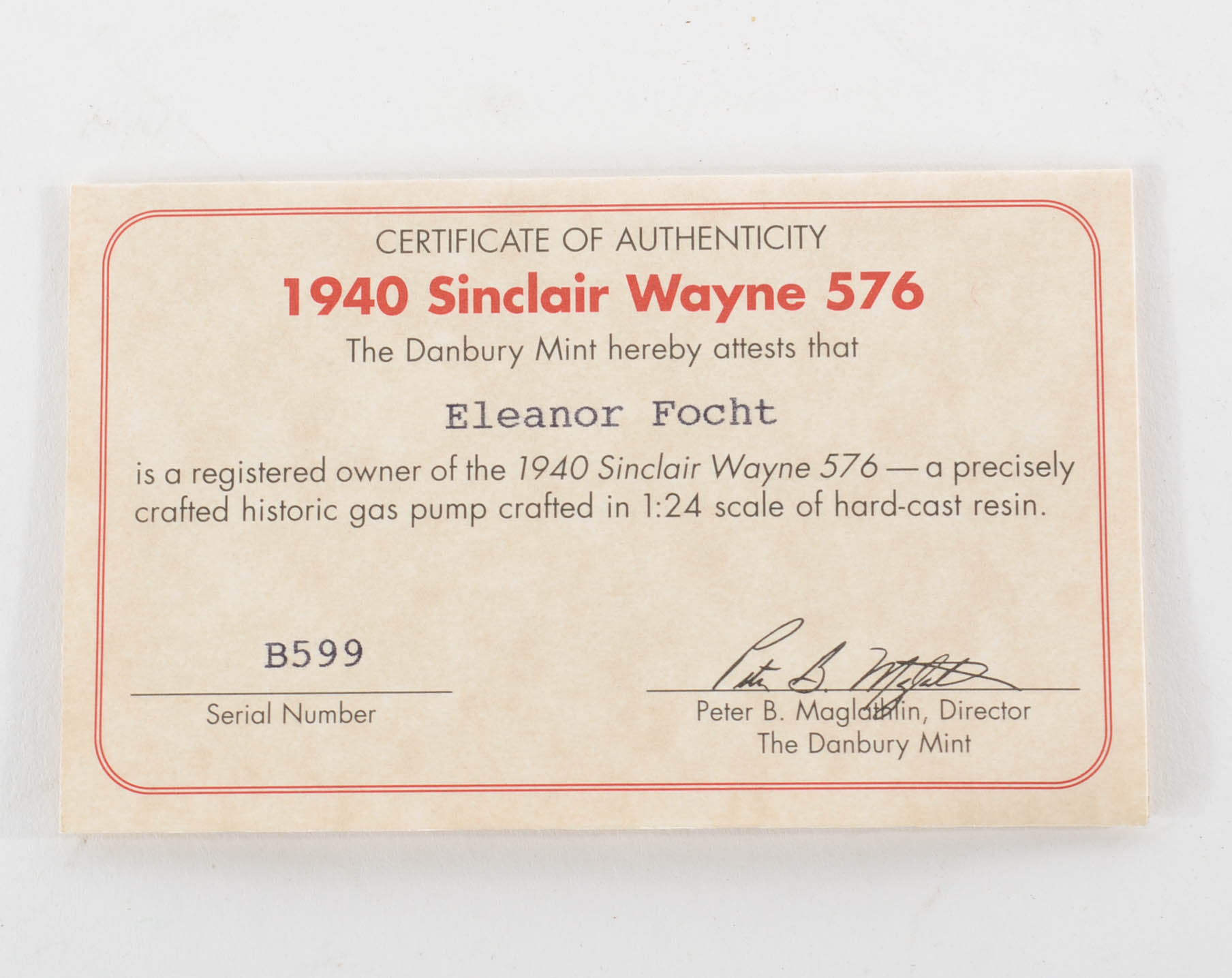 Collection of Danbury Mint Die Cast Replica Gas Pumps