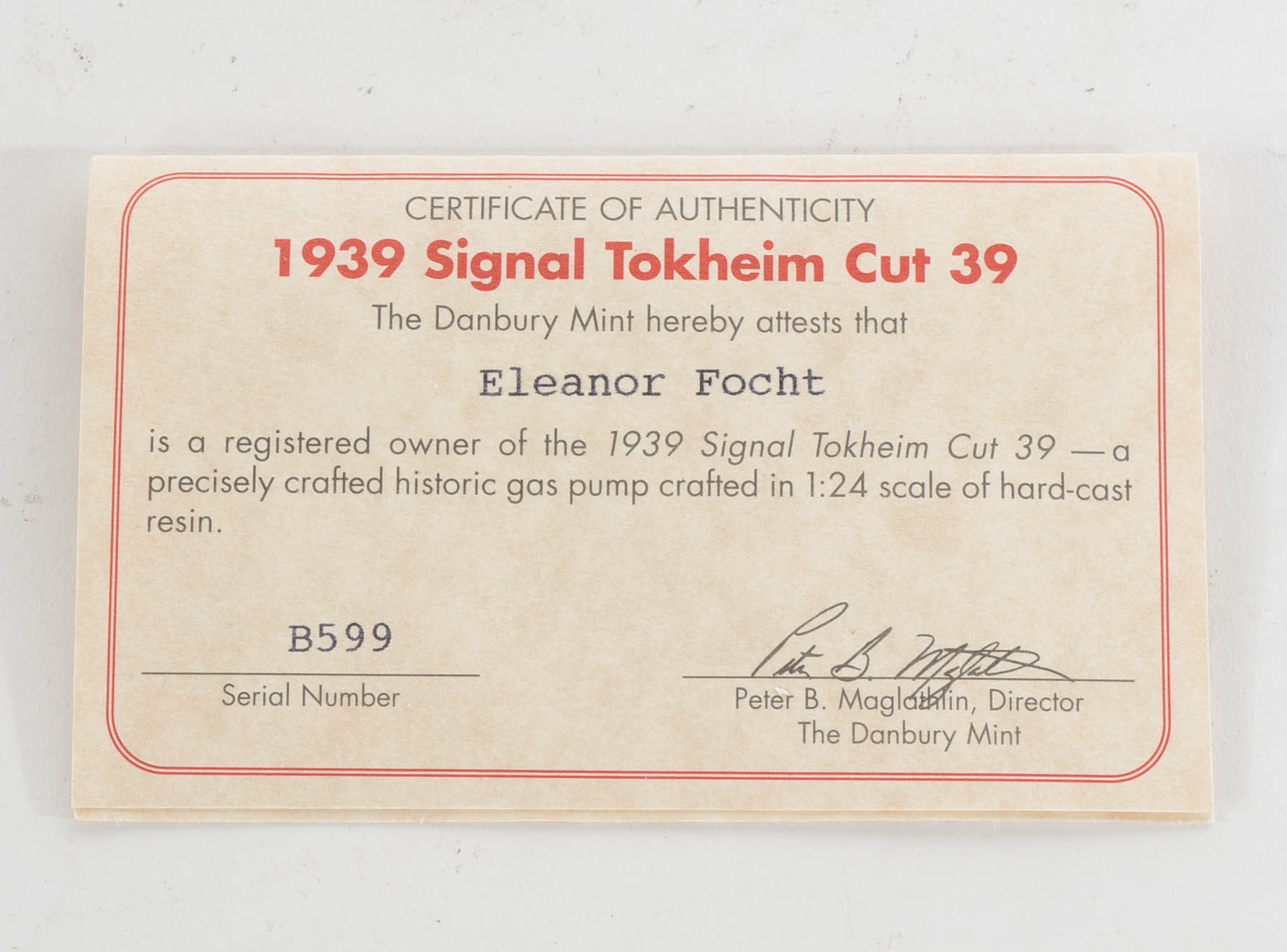 Collection of Danbury Mint Die Cast Replica Gas Pumps