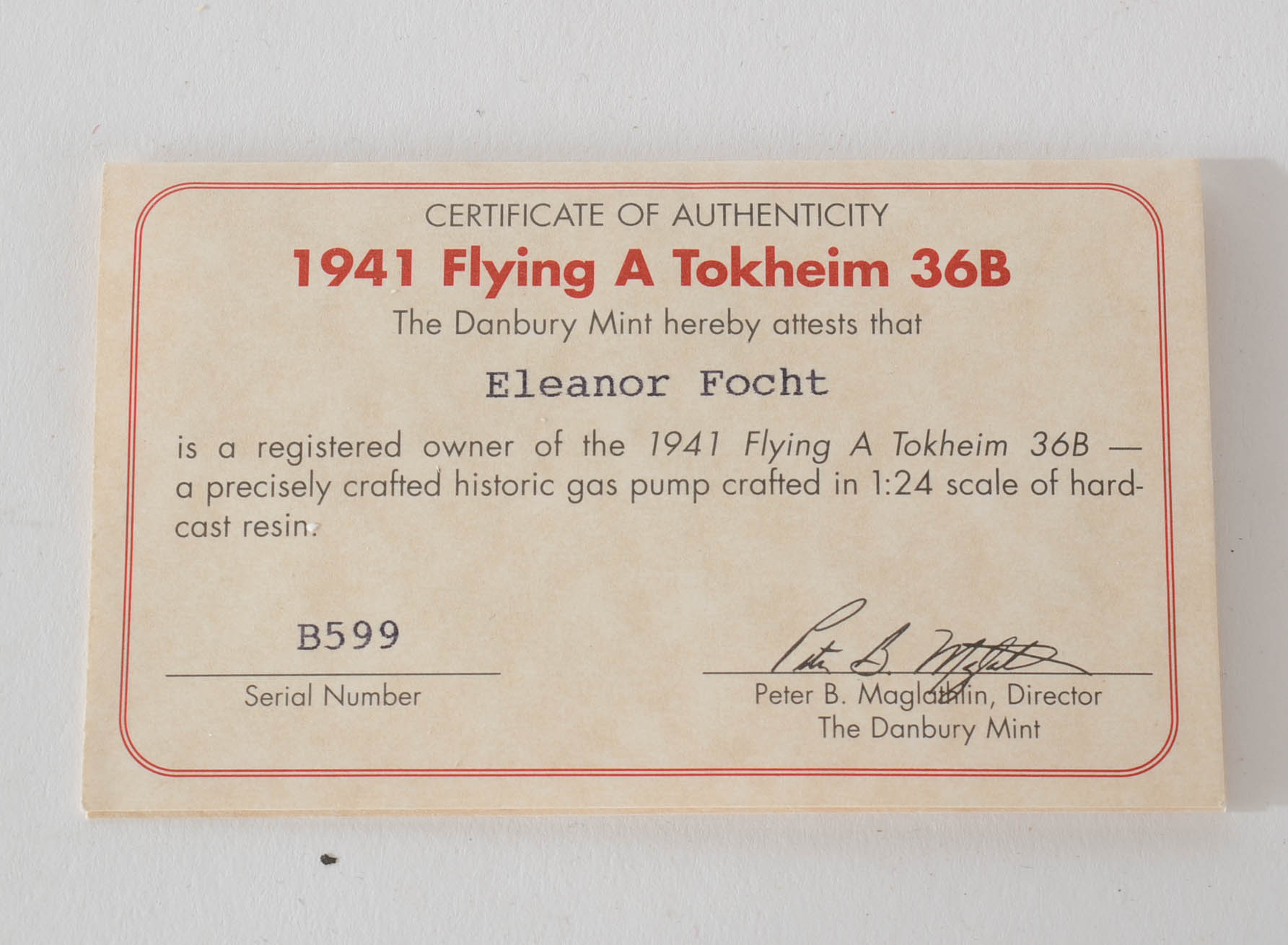 Collection of Danbury Mint Die Cast Replica Gas Pumps