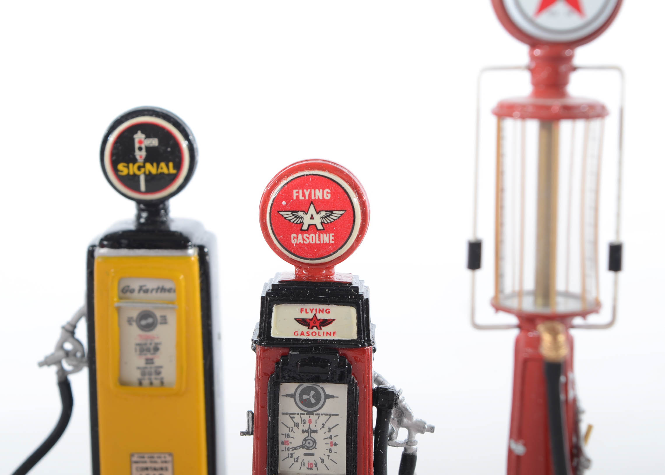 Collection of Danbury Mint Die Cast Replica Gas Pumps