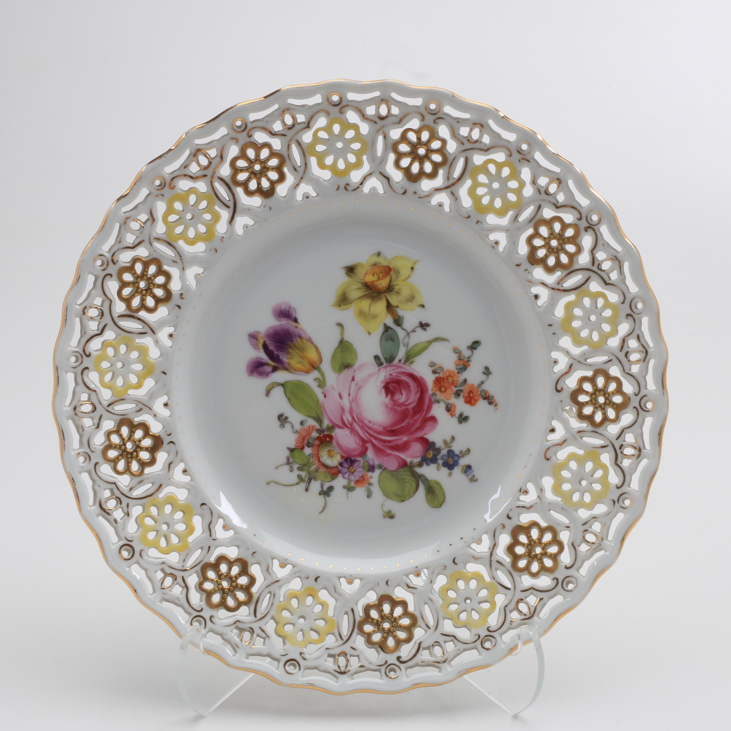 Porcelain Plates from Meissen and Teichert