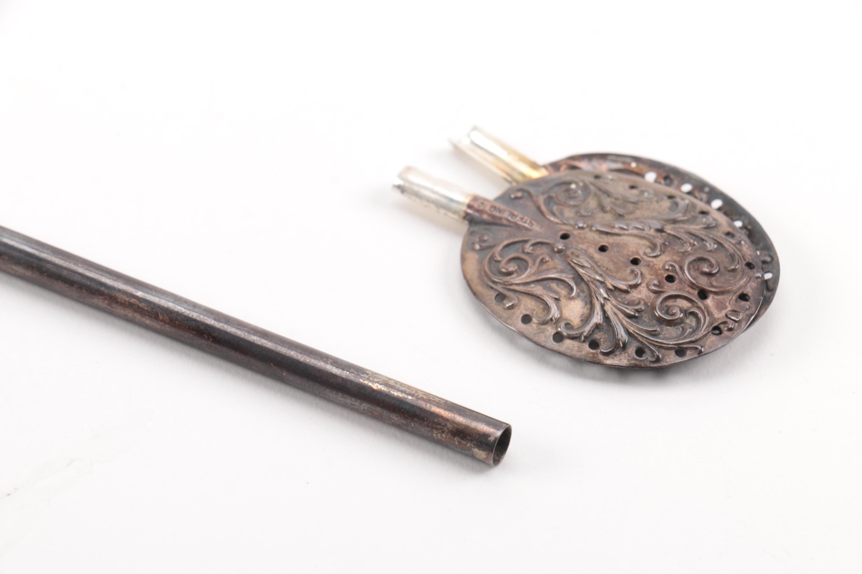 Sterling Silver Tea Strainer Spoons