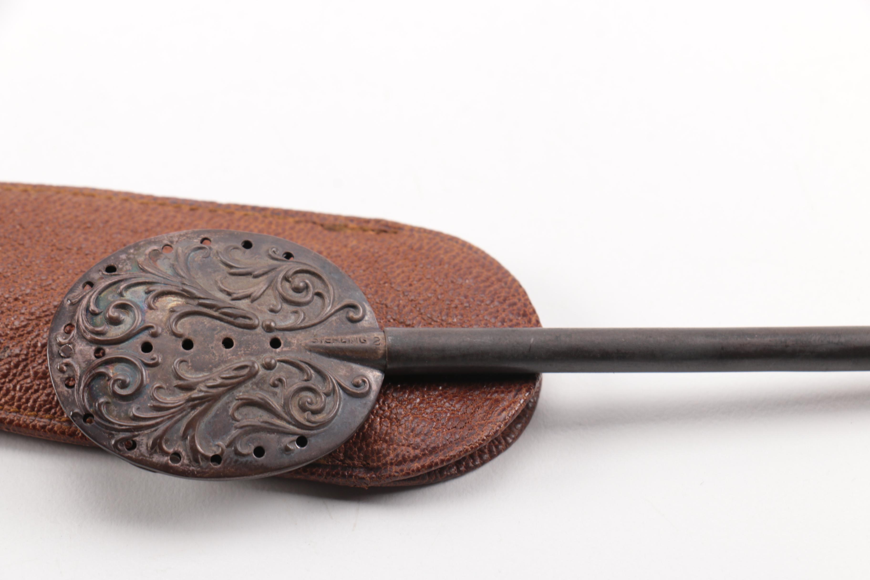 Sterling Silver Tea Strainer Spoons