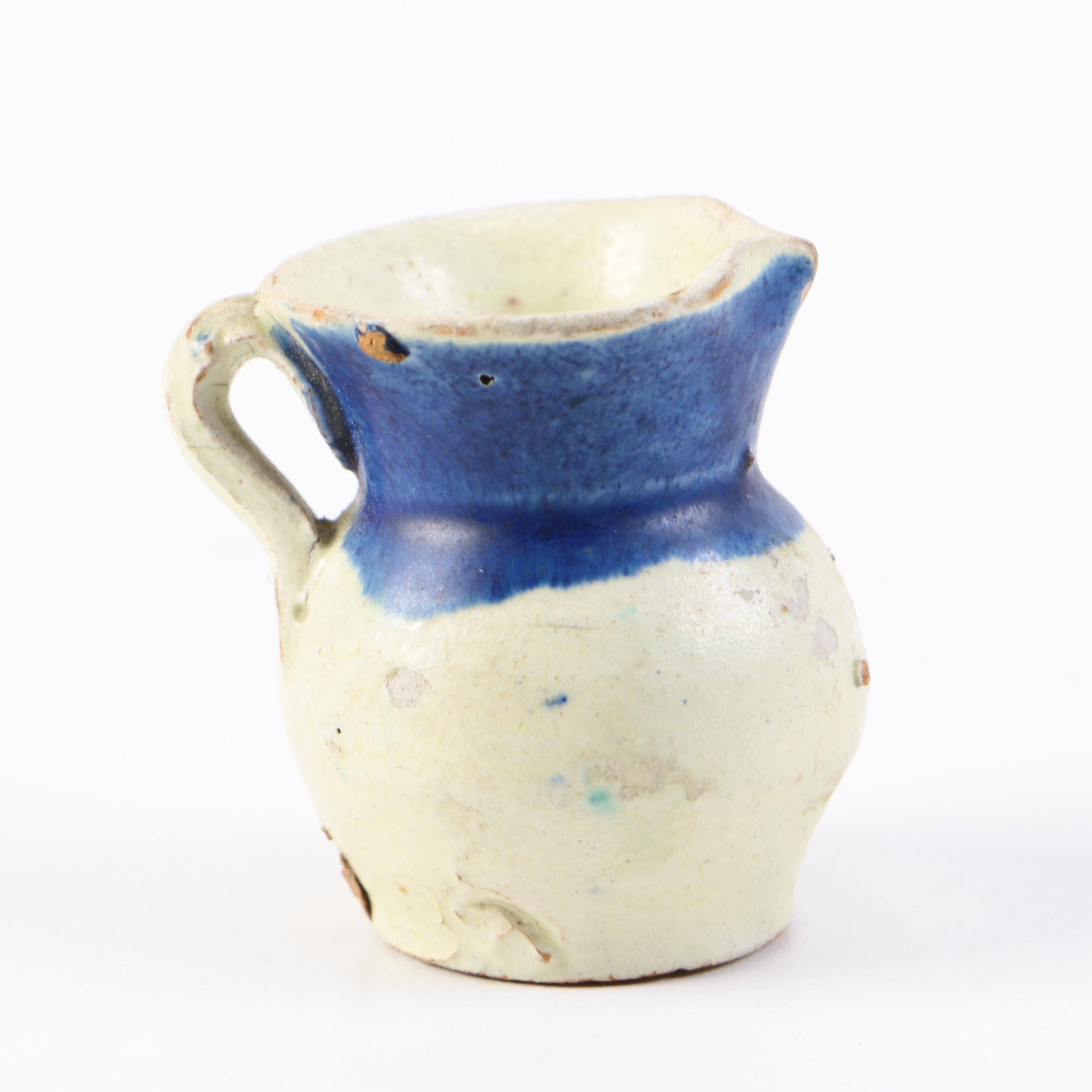 Vintage Glazed Terracotta Pitchers and Vase