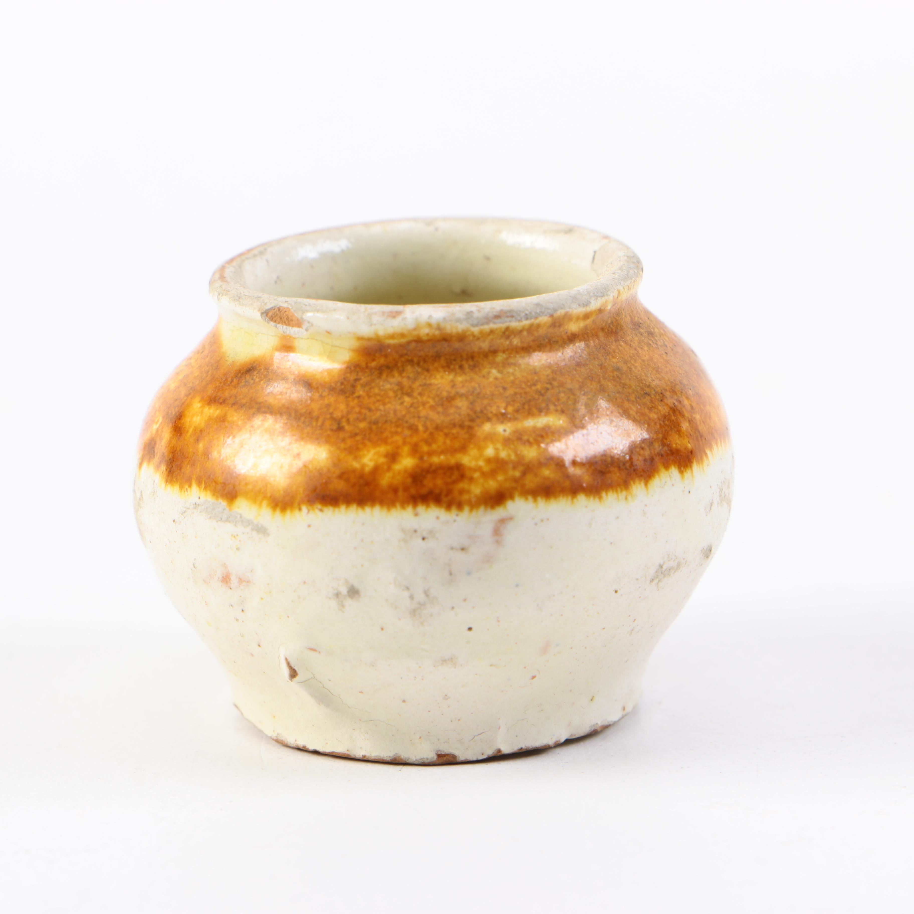 Vintage Glazed Terracotta Pitchers and Vase