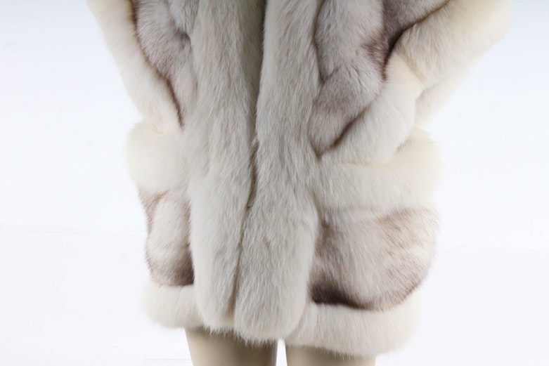 Blue Fox Fur Après-Ski Vest