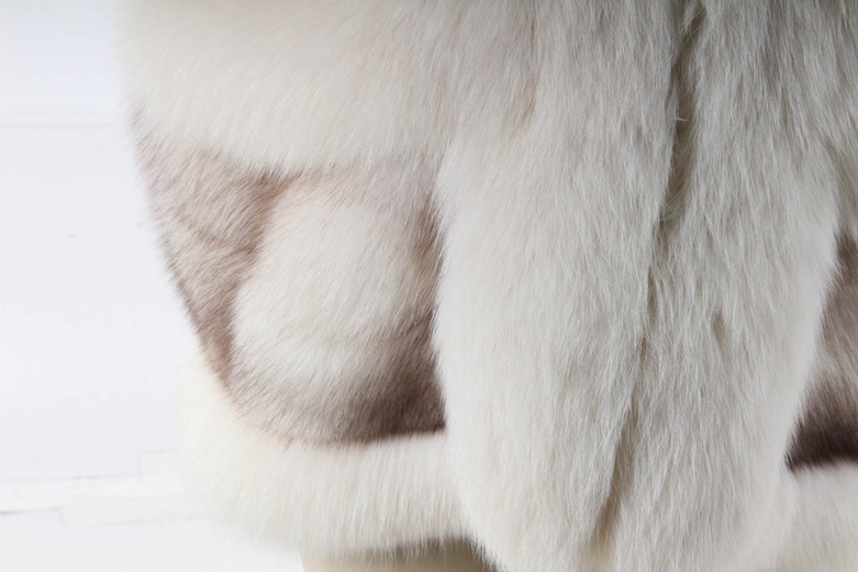 Blue Fox Fur Après-Ski Vest