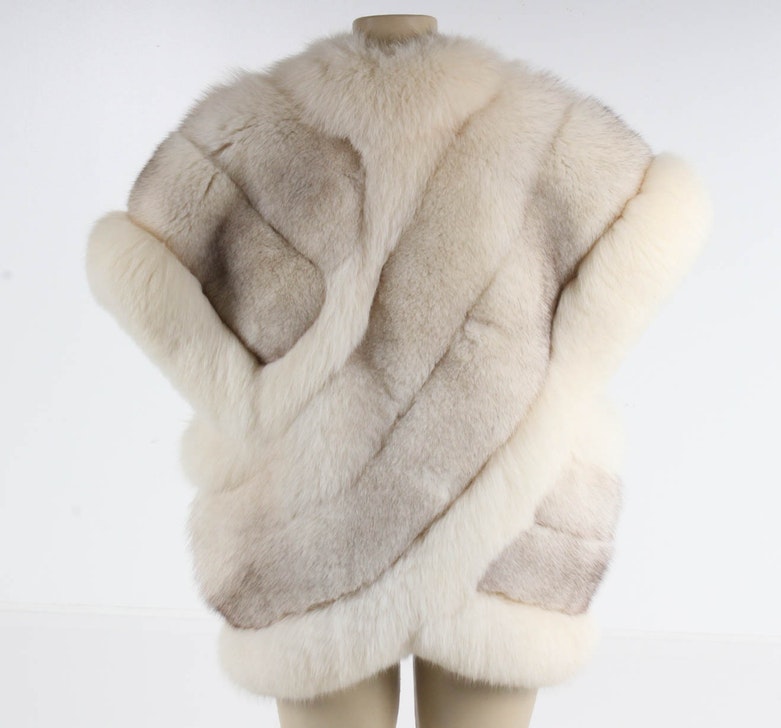 Blue Fox Fur Après-Ski Vest