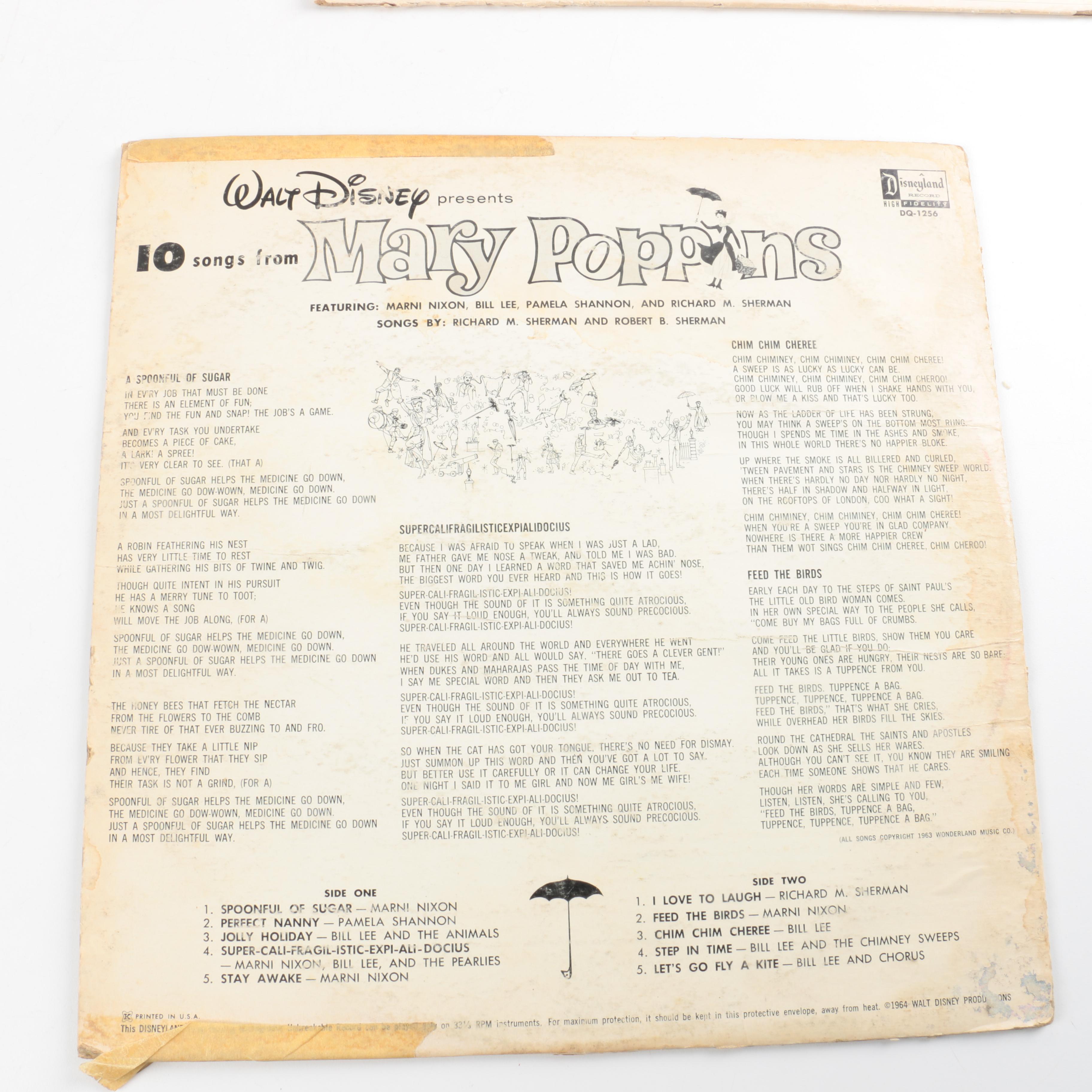Sesame Street, Walt Disney and "Mary Poppins" LPs