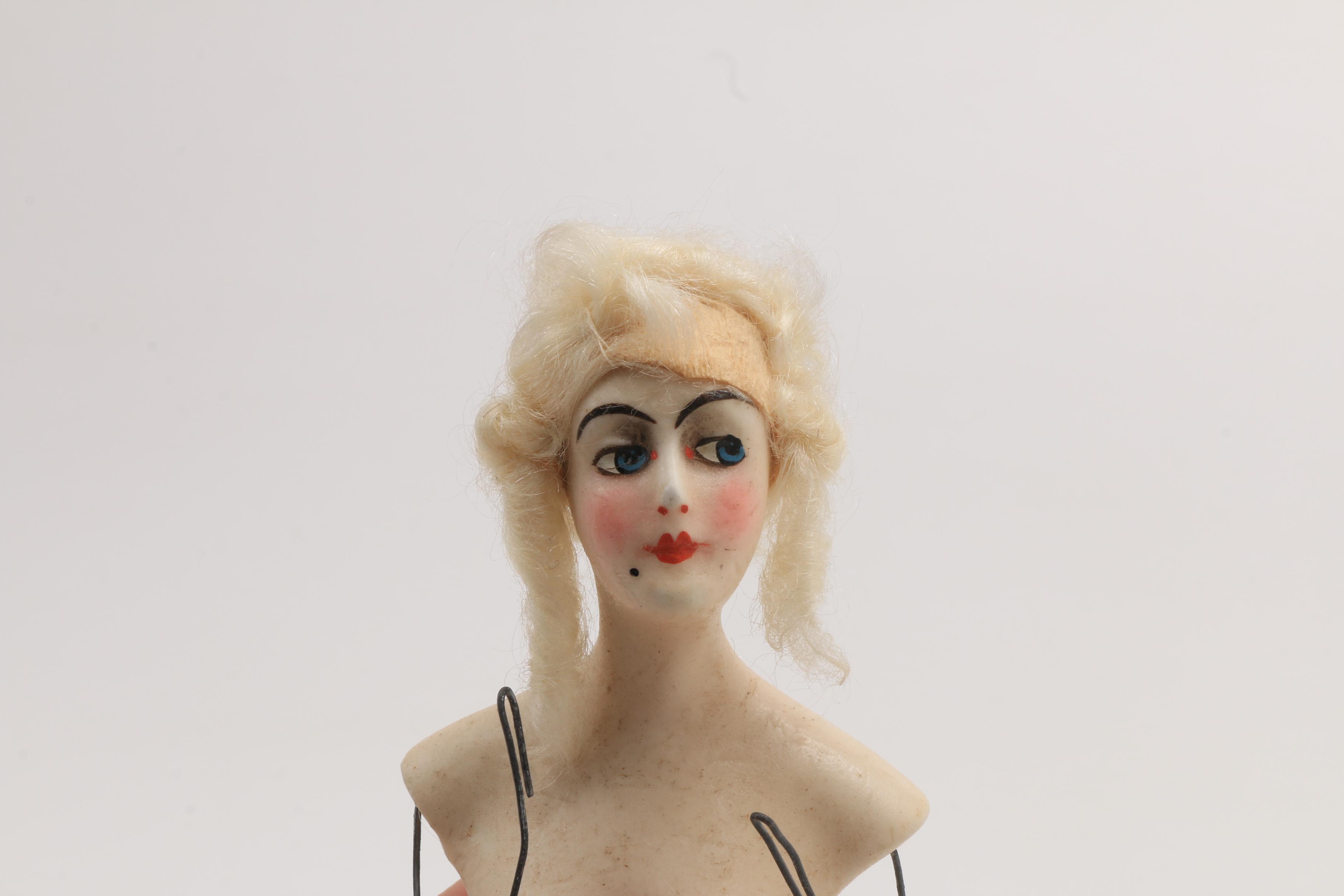 1920's Porcelain Half Doll Lamps and German Half Dolls