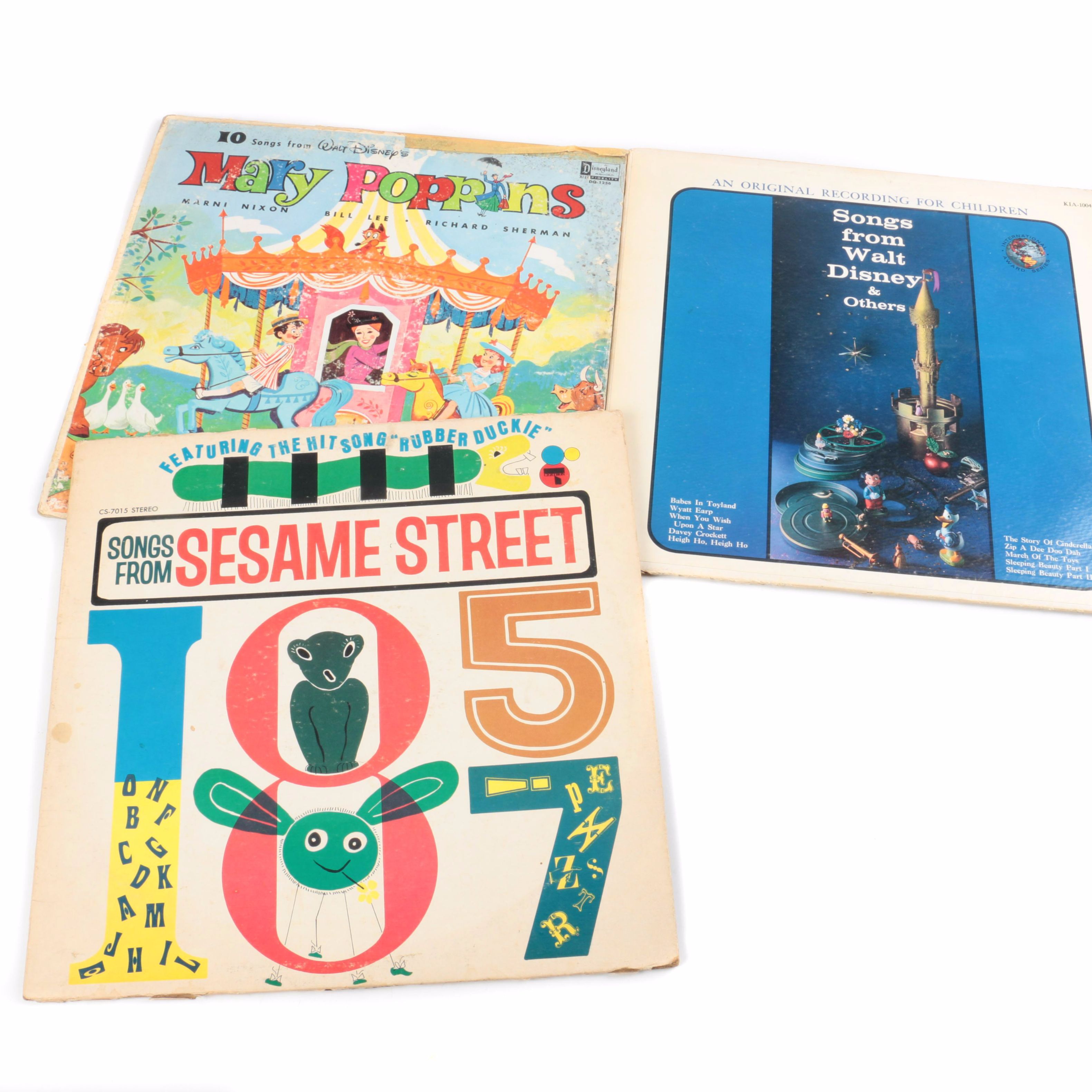 Sesame Street, Walt Disney and "Mary Poppins" LPs