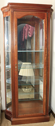 Pair of Curio Cabinets by the Jasper Cabinet Company