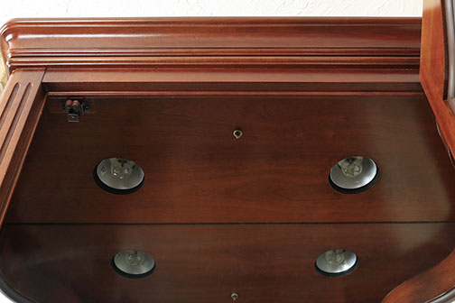 Pair of Curio Cabinets by the Jasper Cabinet Company