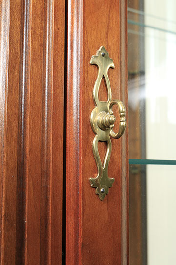 Pair of Curio Cabinets by the Jasper Cabinet Company