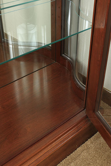 Pair of Curio Cabinets by the Jasper Cabinet Company