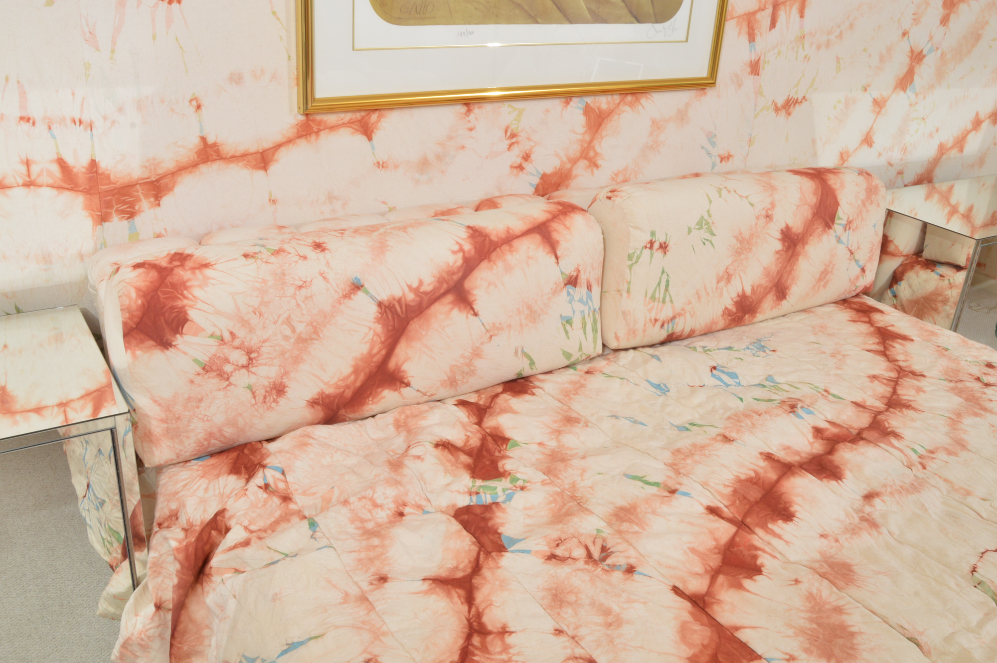 1980s Deco Style King Size Bed