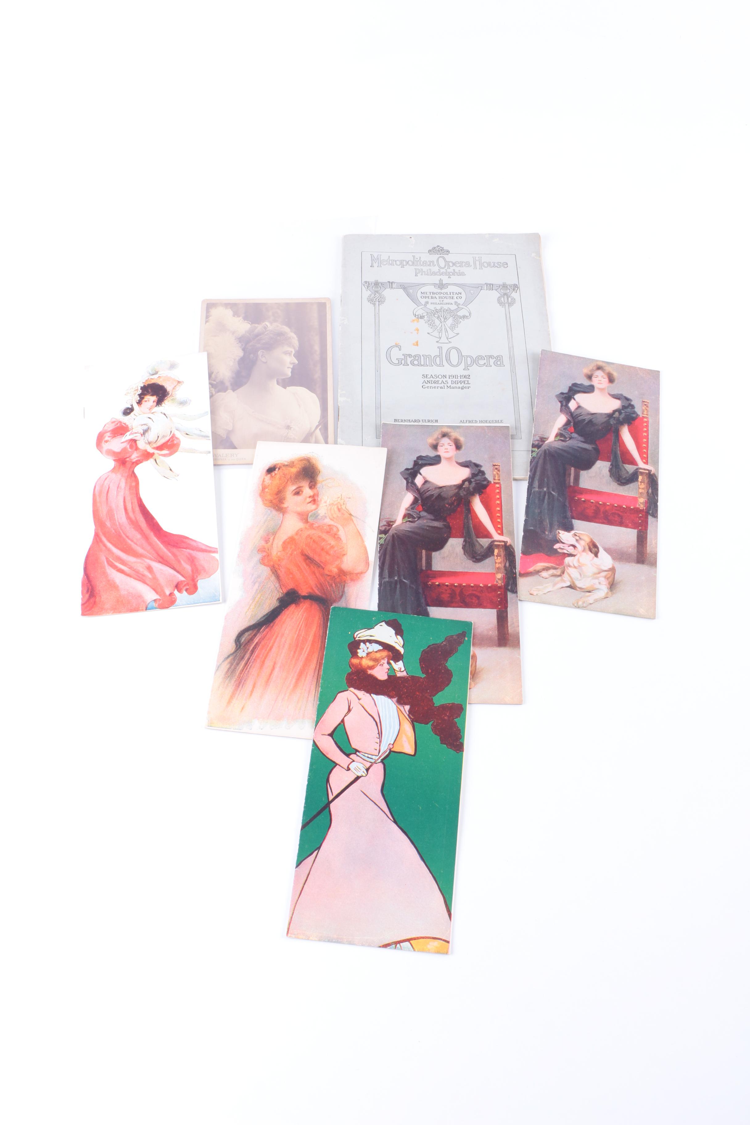 Vintage Sheet Music and Theatre Ephemera