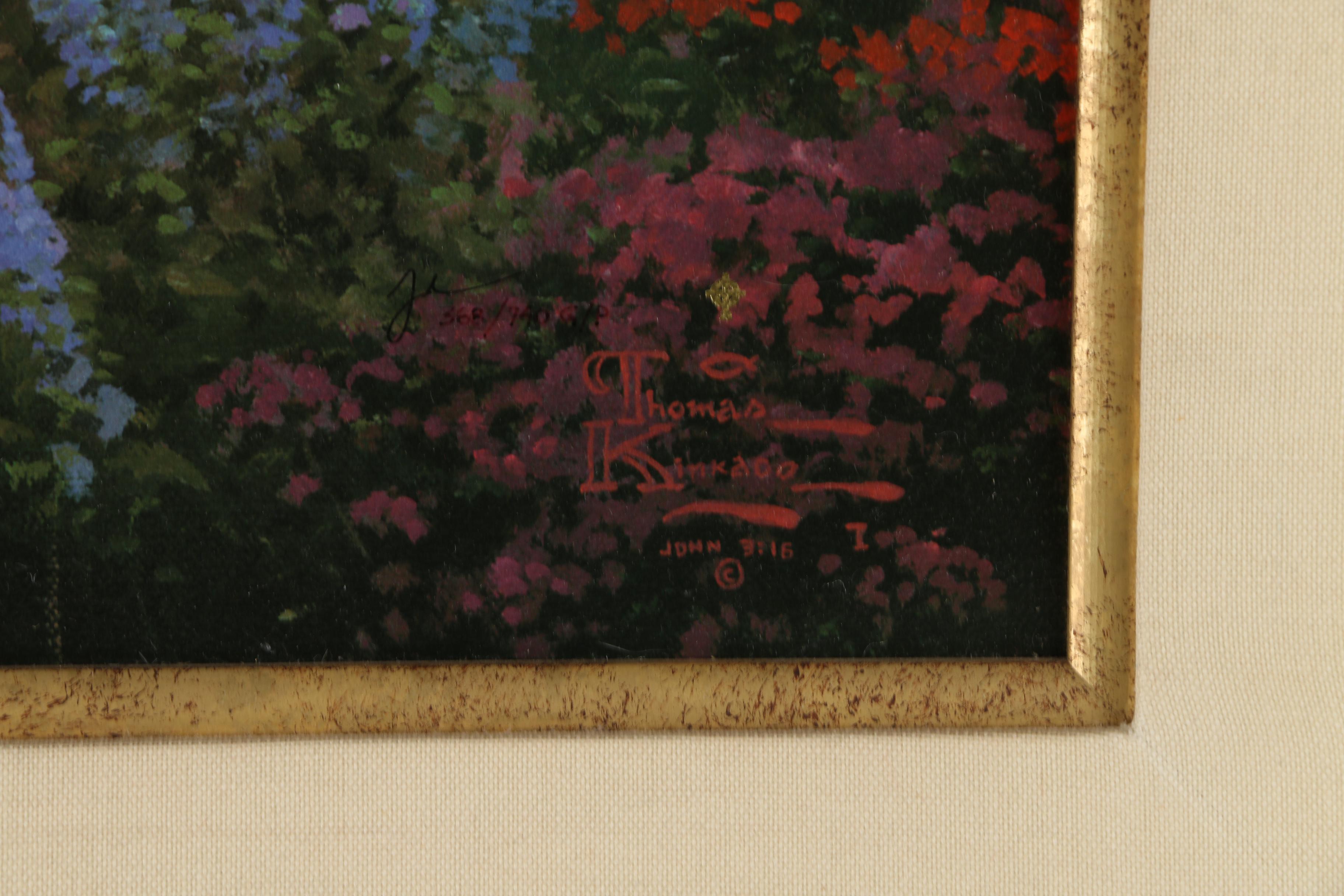 Thomas Kinkade Limited Edition Offset Lithograph "Cobblestone Lane I"