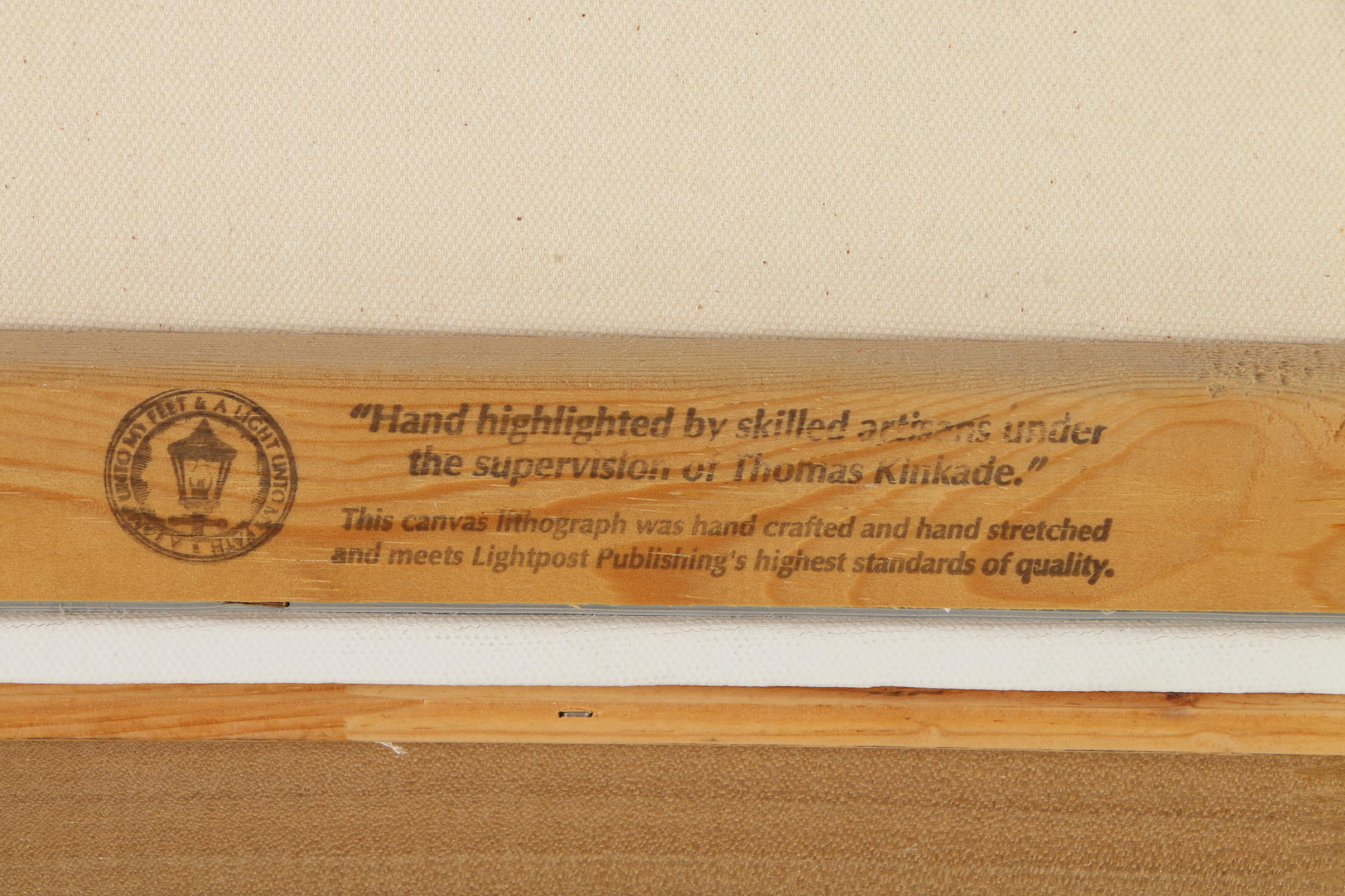 Thomas Kinkade Limited Edition Offset Lithograph "Cobblestone Lane I"