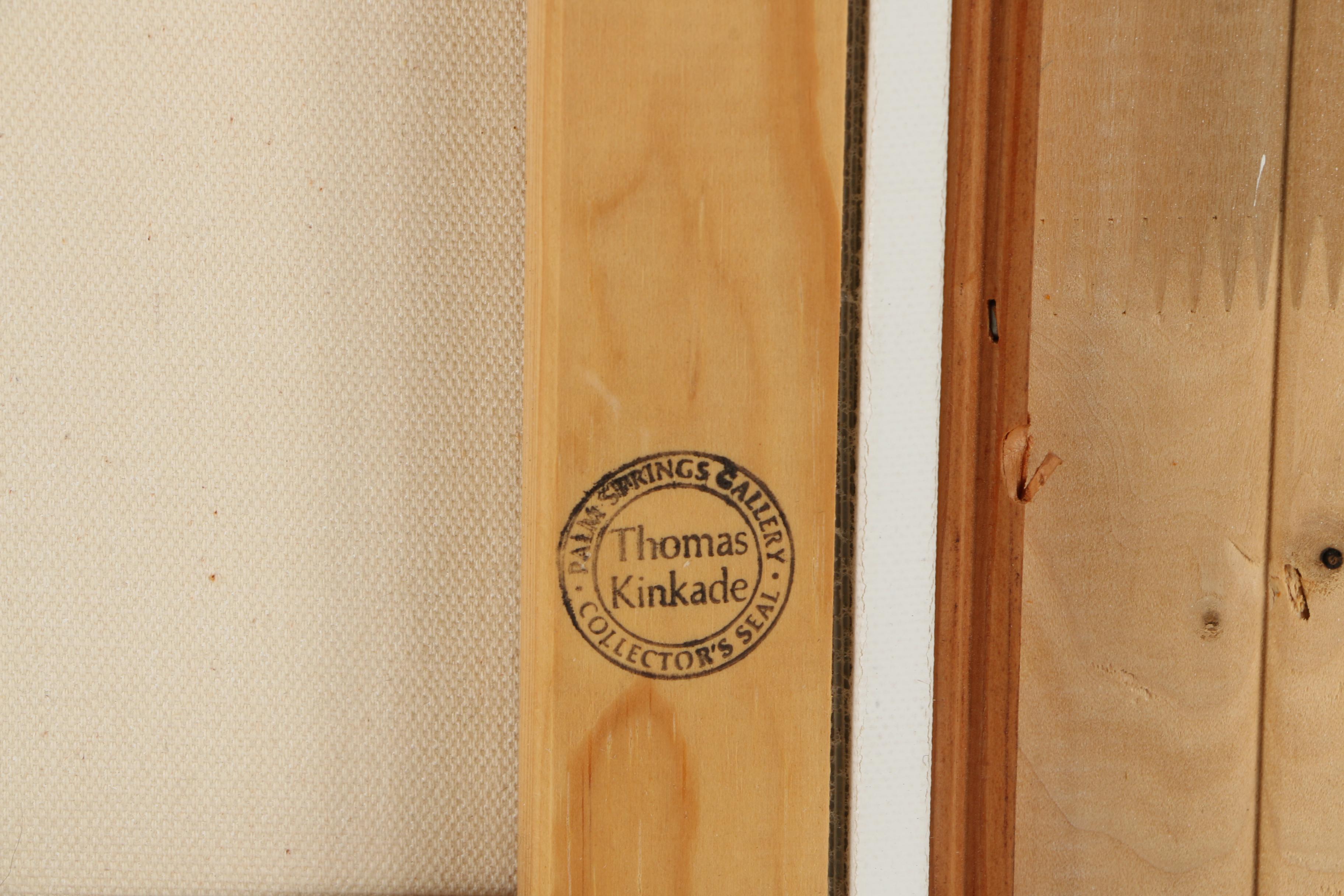 Thomas Kinkade Limited Edition Offset Lithograph "Cobblestone Lane I"