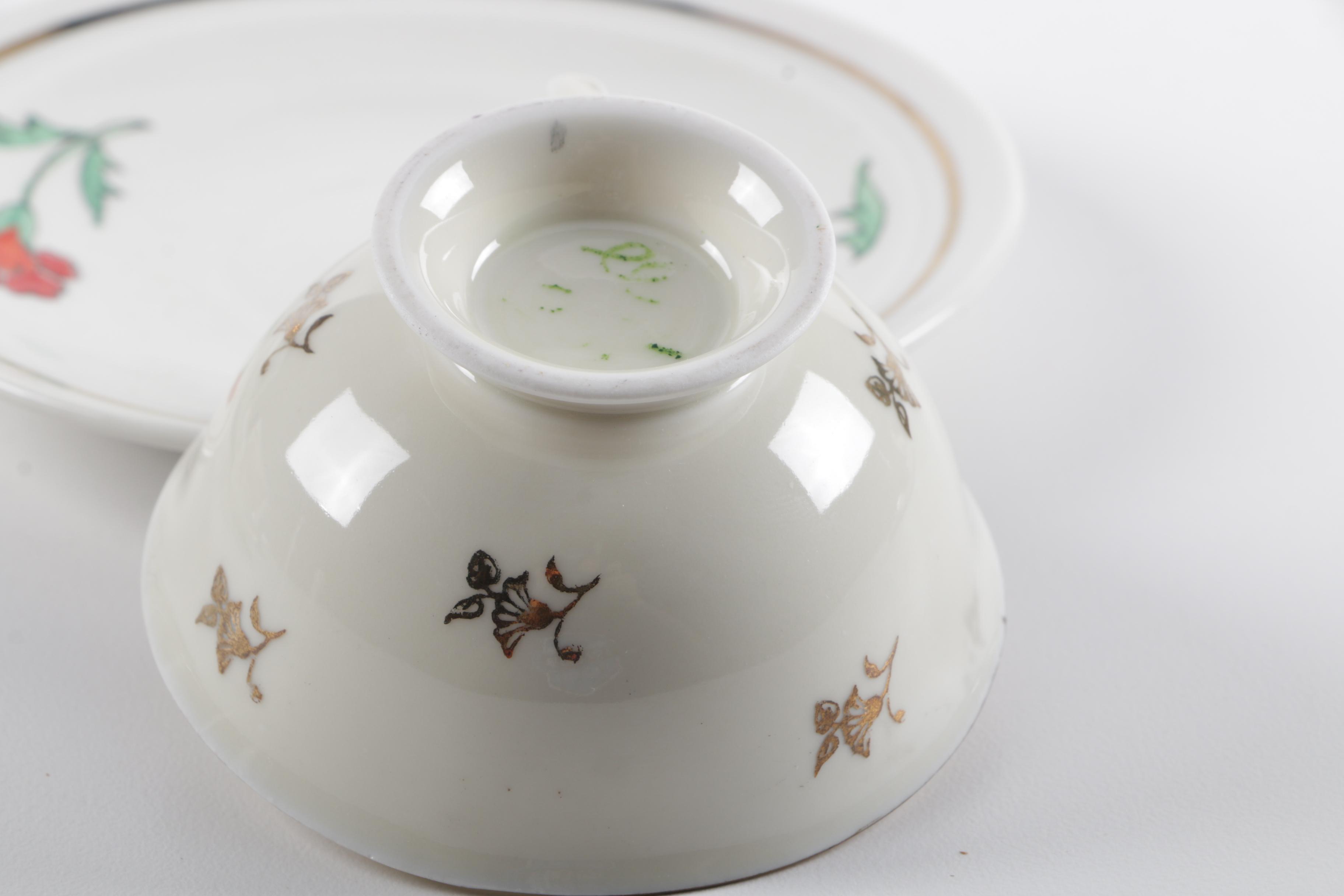 Souvenir Porcelain Cups and Saucers Including Wedgwood and Rosenthal