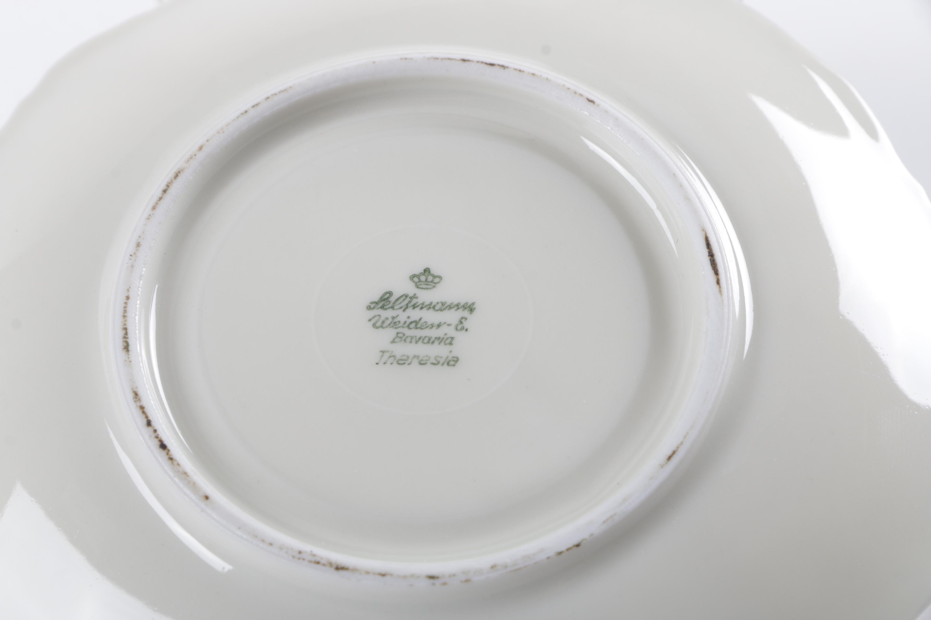 Souvenir Porcelain Cups and Saucers Including Wedgwood and Rosenthal