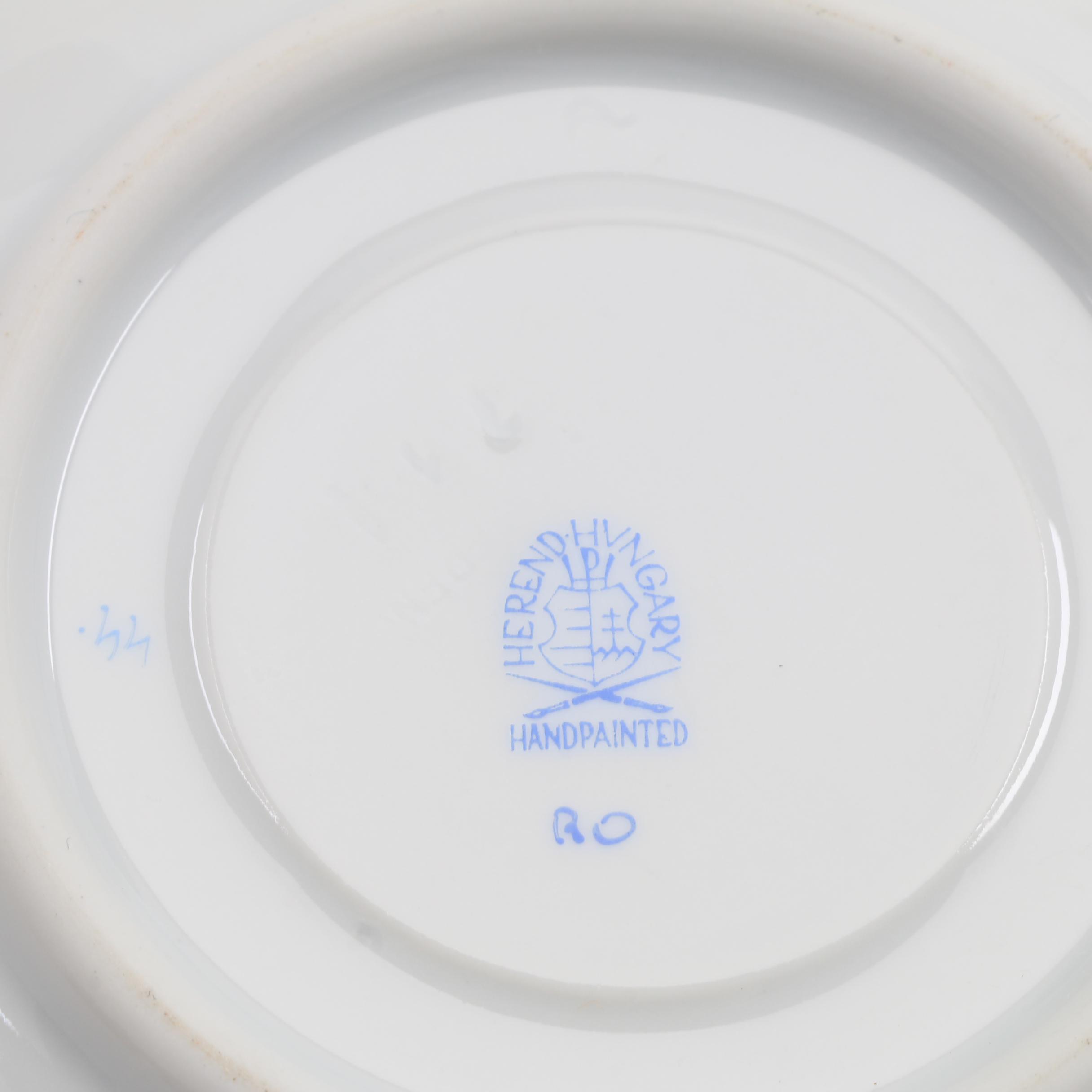 Herend Hand Painted "Rothschild Bird"  Demitasse Cups