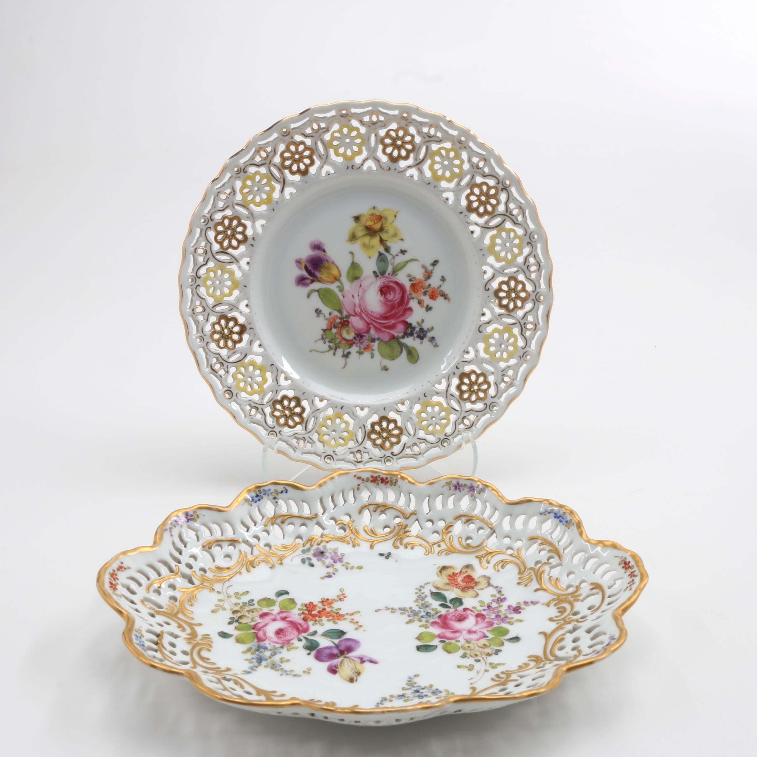 Porcelain Plates from Meissen and Teichert