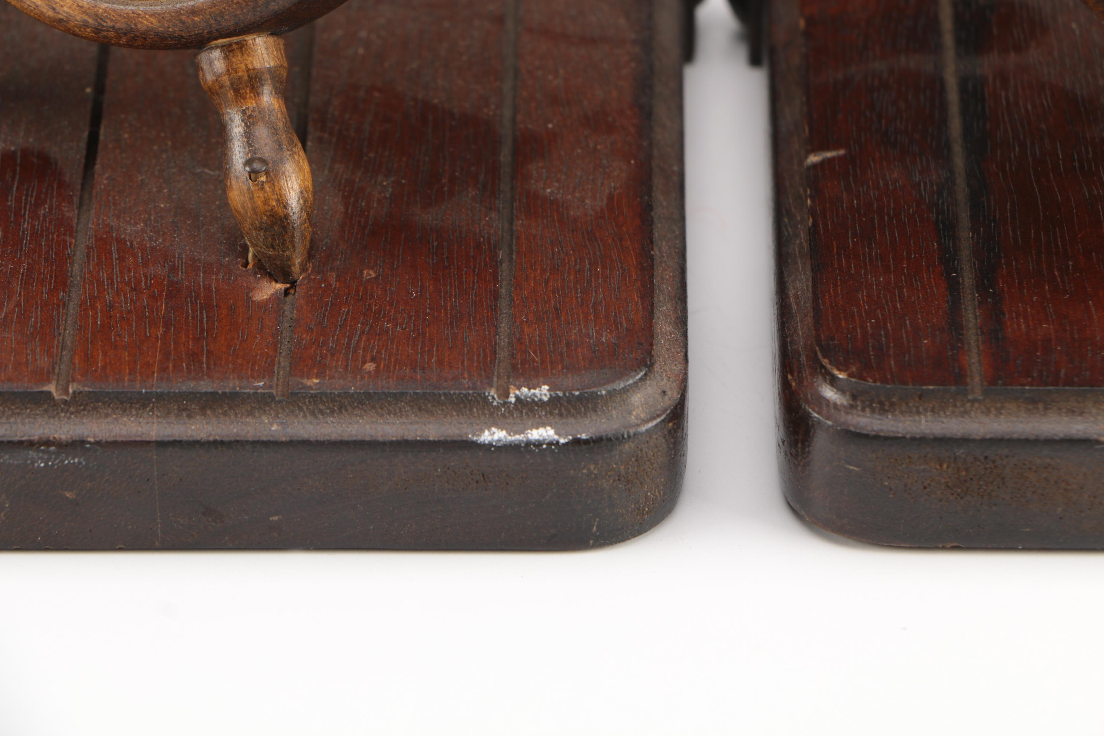 Nautical Theme Wooden Bookends