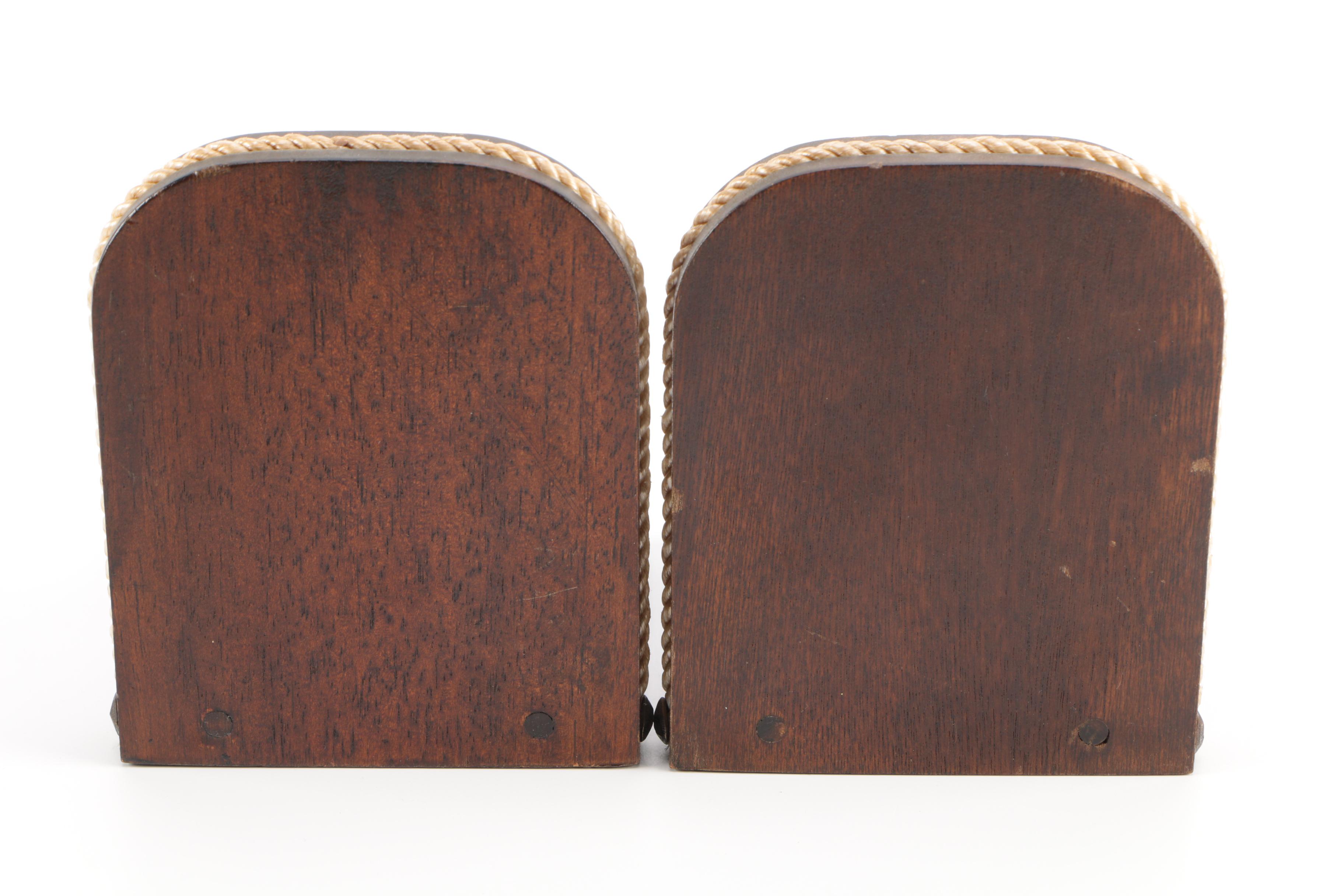 Nautical Theme Wooden Bookends