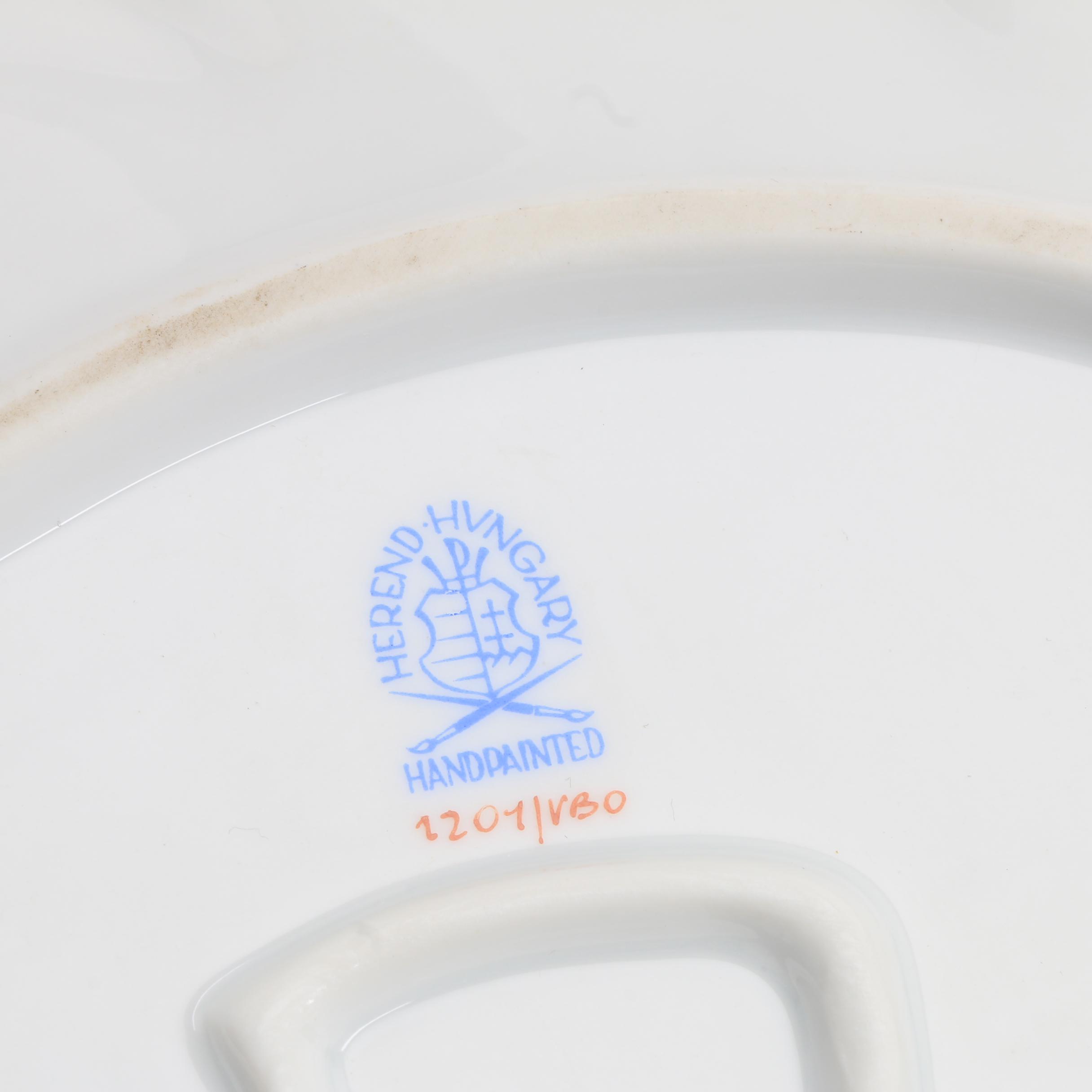 Herend "Queen Victoria" Tray and Shell Dishes