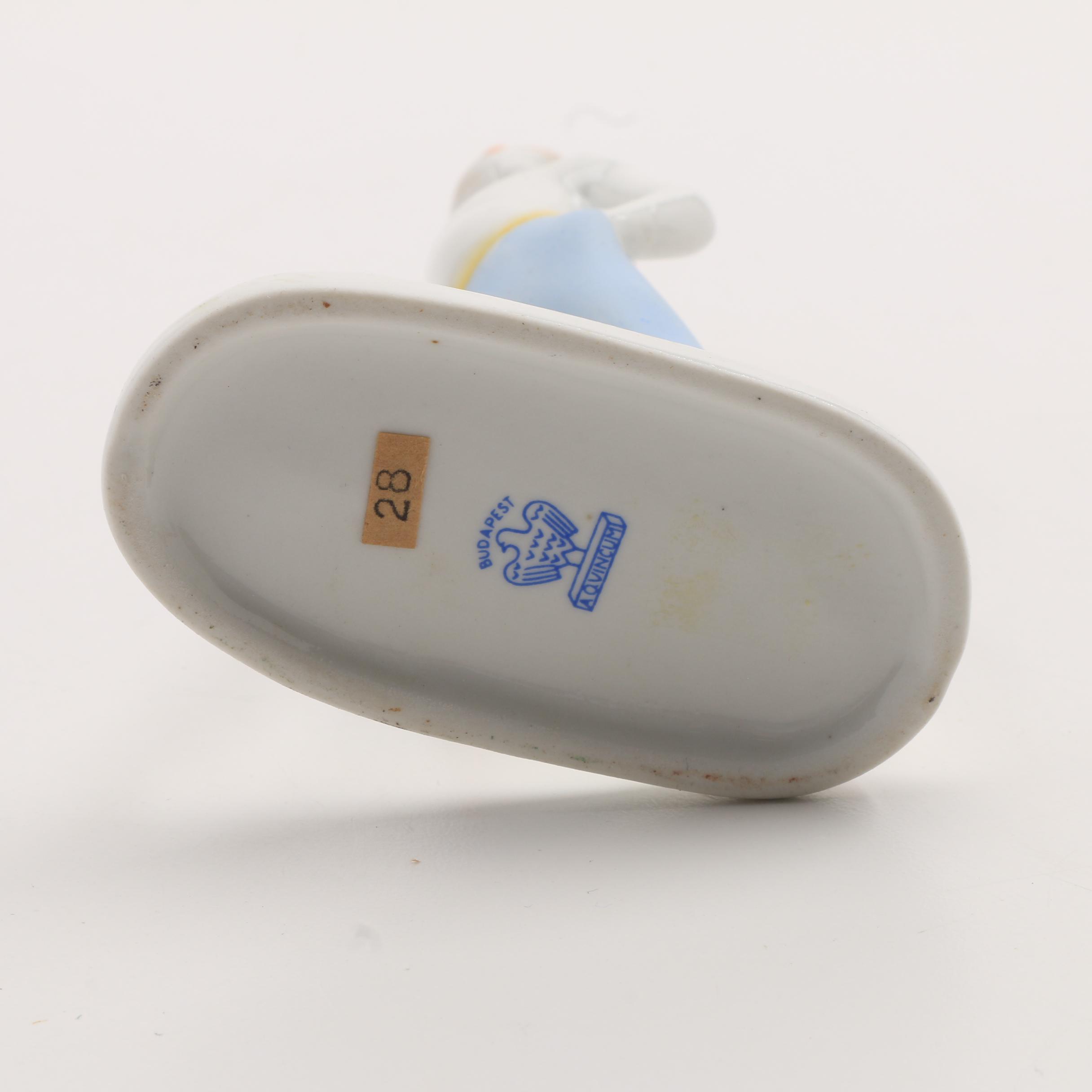 Porcelain Figurines and Herend Porcelain Trinket Box