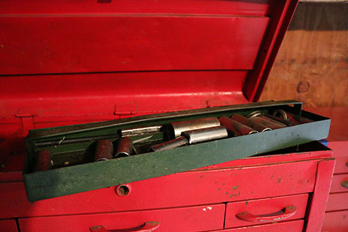Sears and Mac Tools Rolling Tool Cabinets With Tools