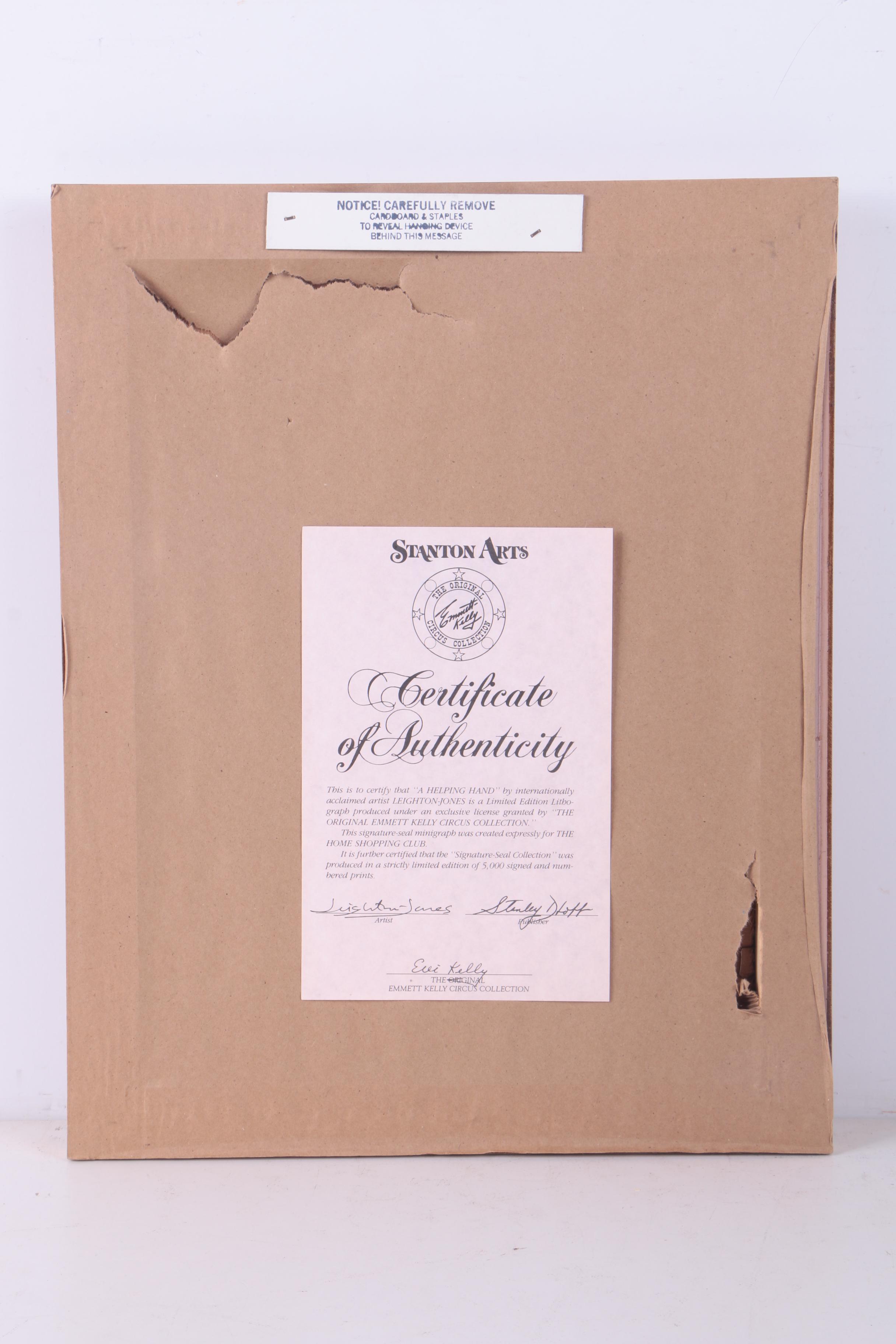 Berry Leighton-Jones Limited Edition Offset Lithograph "A Helping Hand"