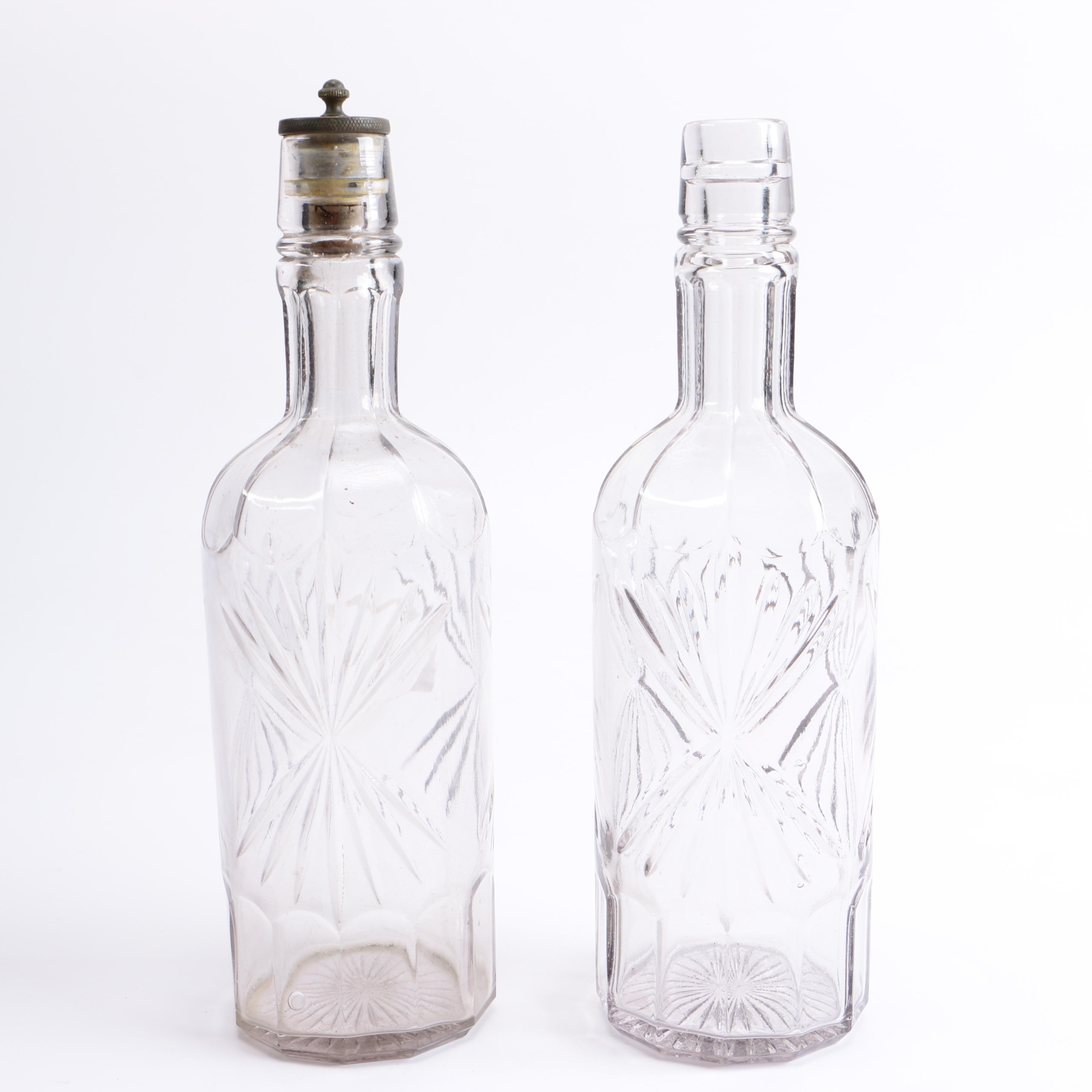 Hayner Whiskey Bottles with Combination Lock Stopper