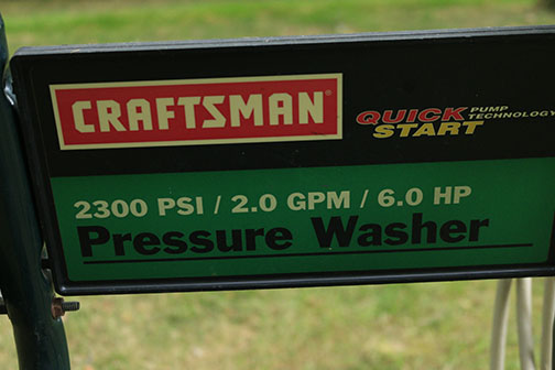 Craftsman Quantum Gold 6.0HP Pressure Washer