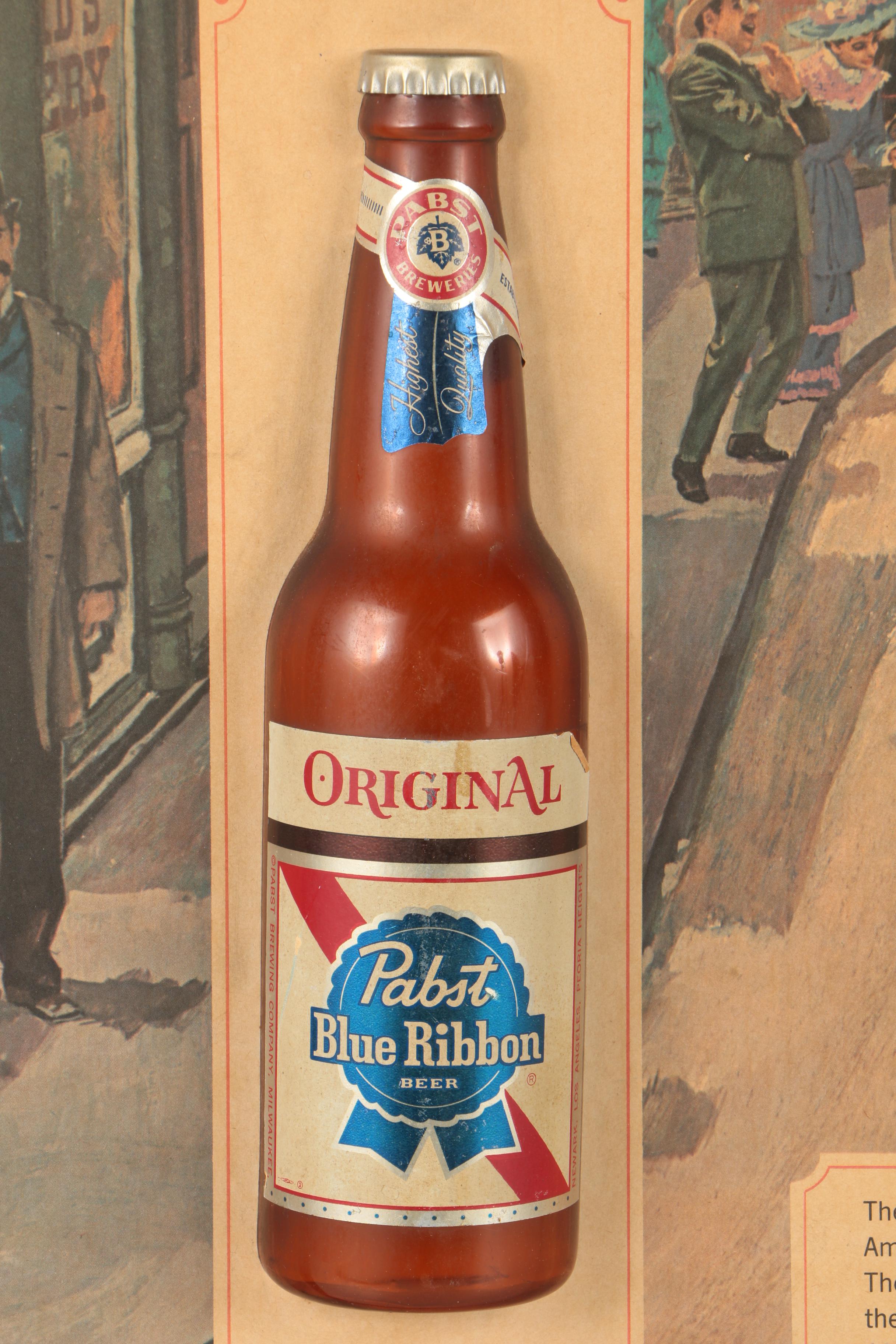 Vintage Pabst Blue Ribbon Advertisement